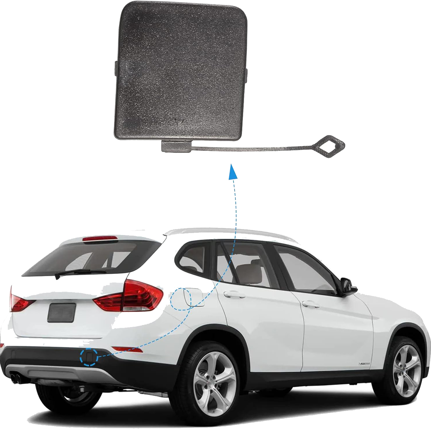 Дясно капаче за задната броня на BMW X1 E84 facelift (13-15) 