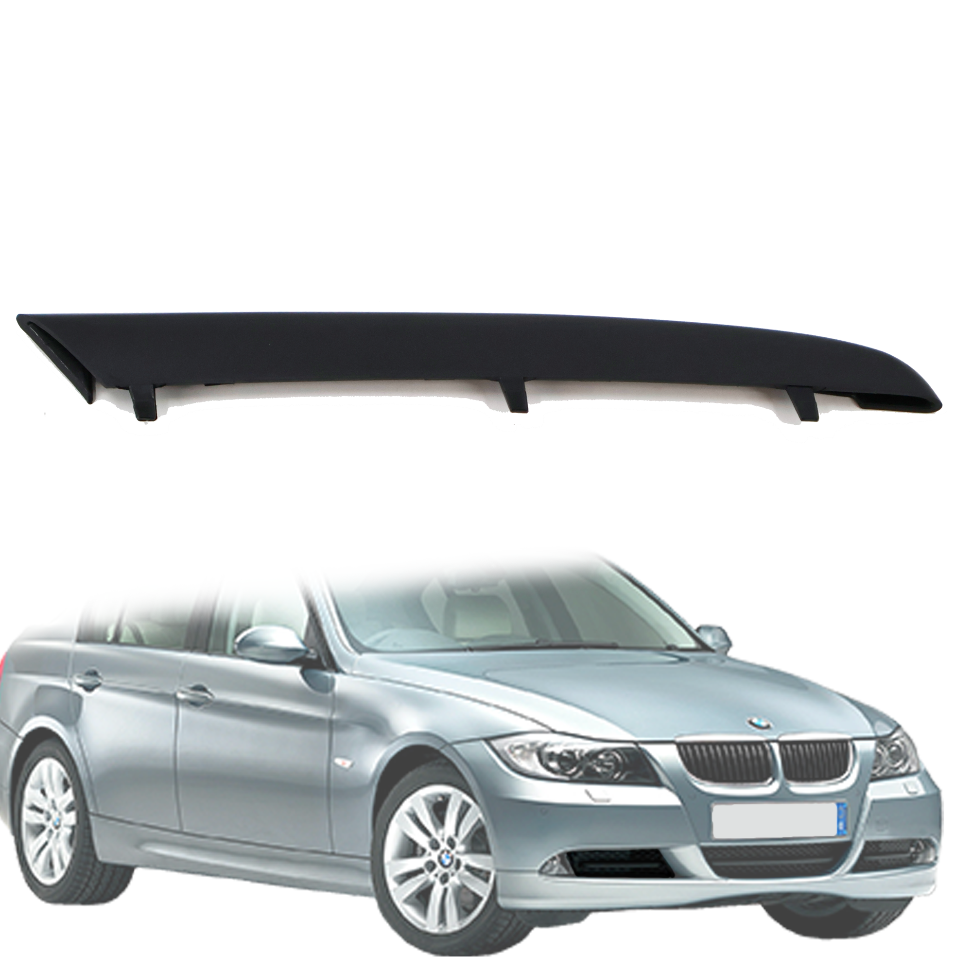 Лайсна на дясна решетка за предна броня на BMW 3 серия E90 E91 (2005-2