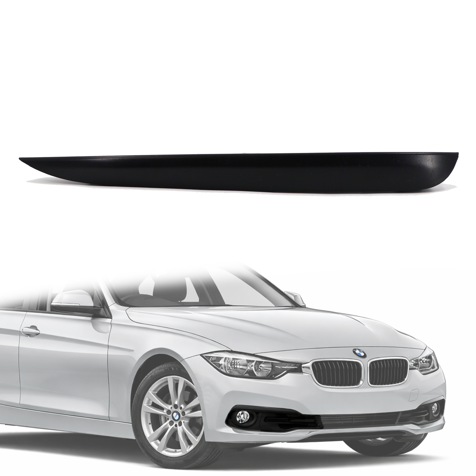 Лайсна за десен халоген в предна броня на BMW 3 серия F30 F31 LCI / Fa