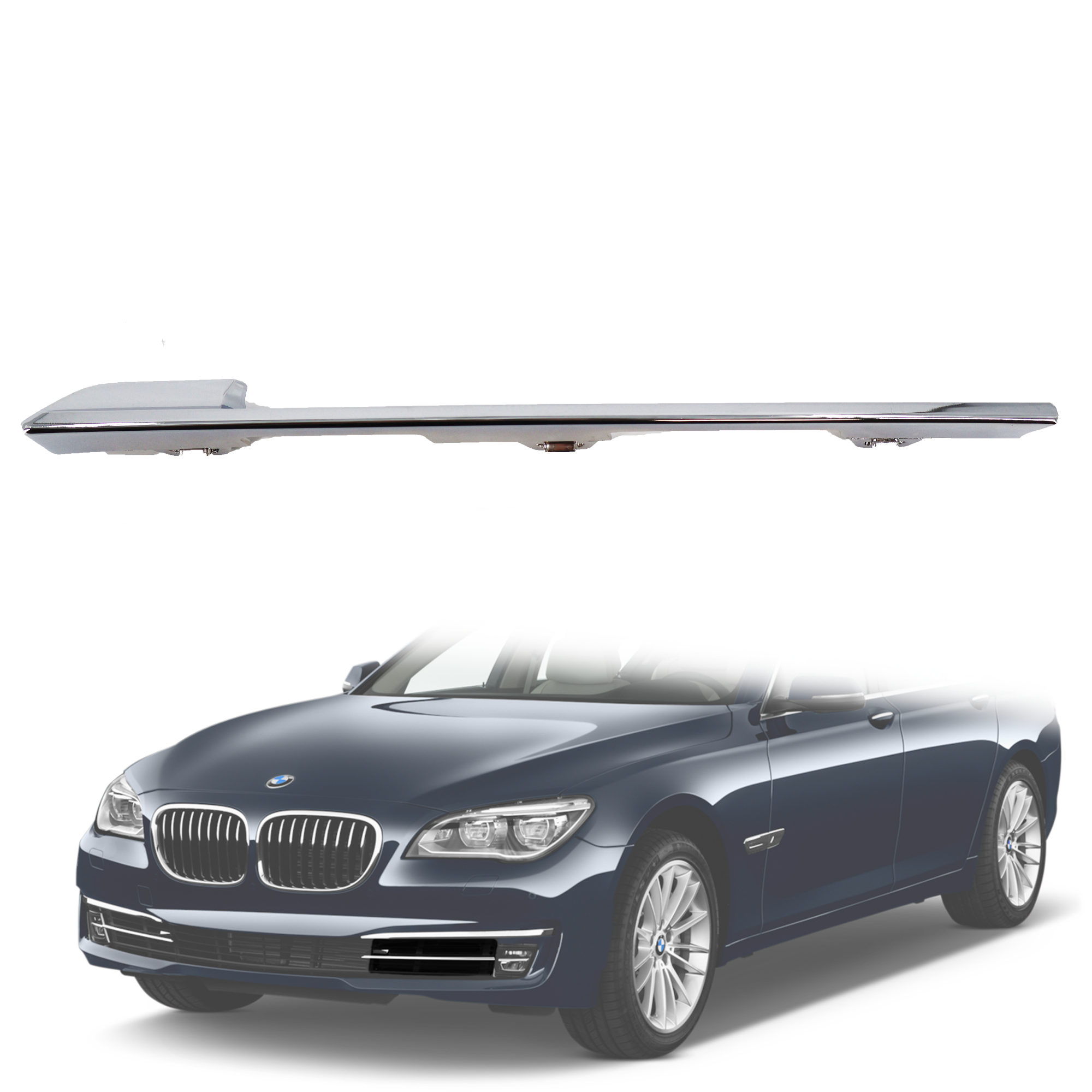 Лайсна за лява решетка на BMW 7 серия F01 F02 LCI / Facelift (2012-201