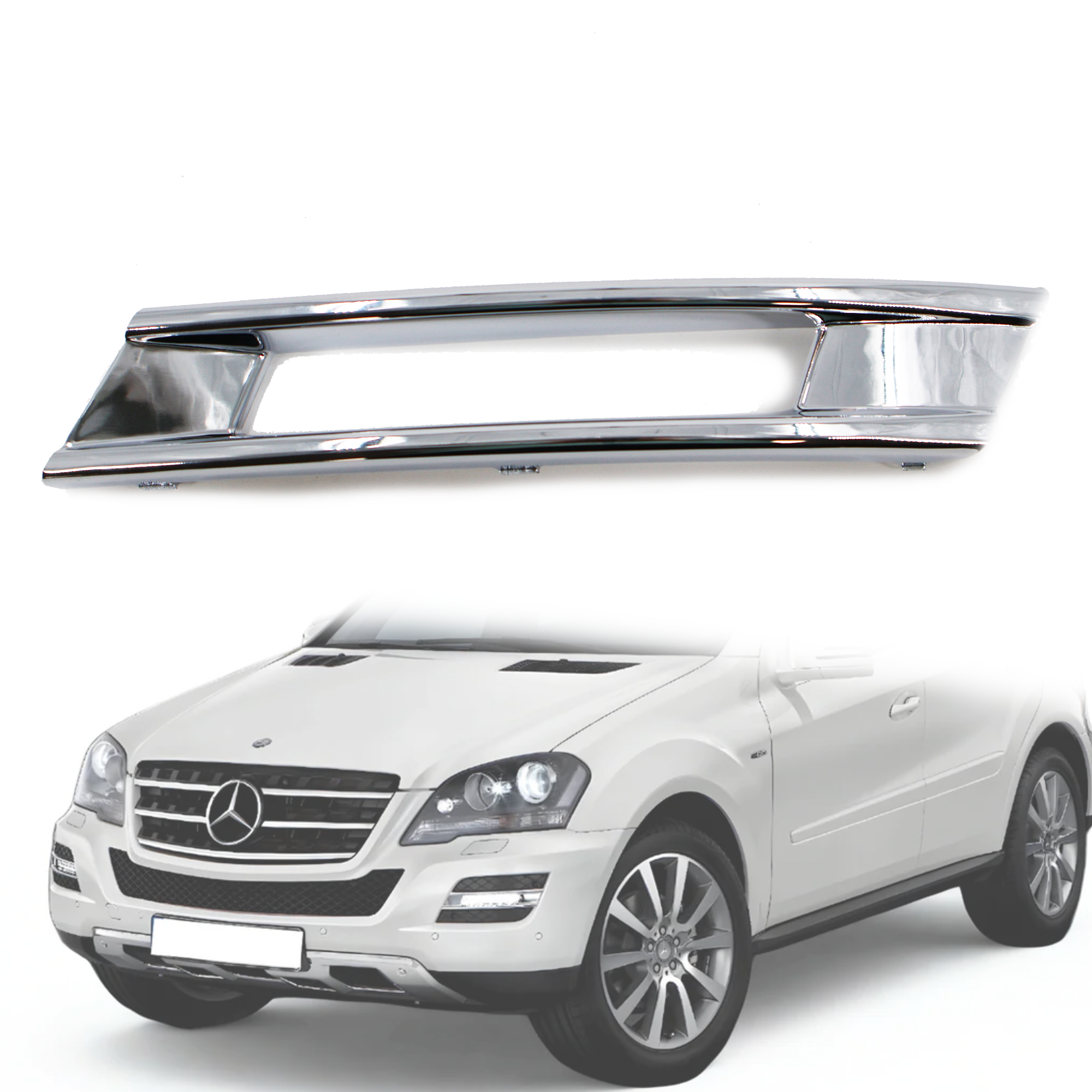 Лайсна за решетка за лява дневна светлина на Mercedes W164 ML (2009-20