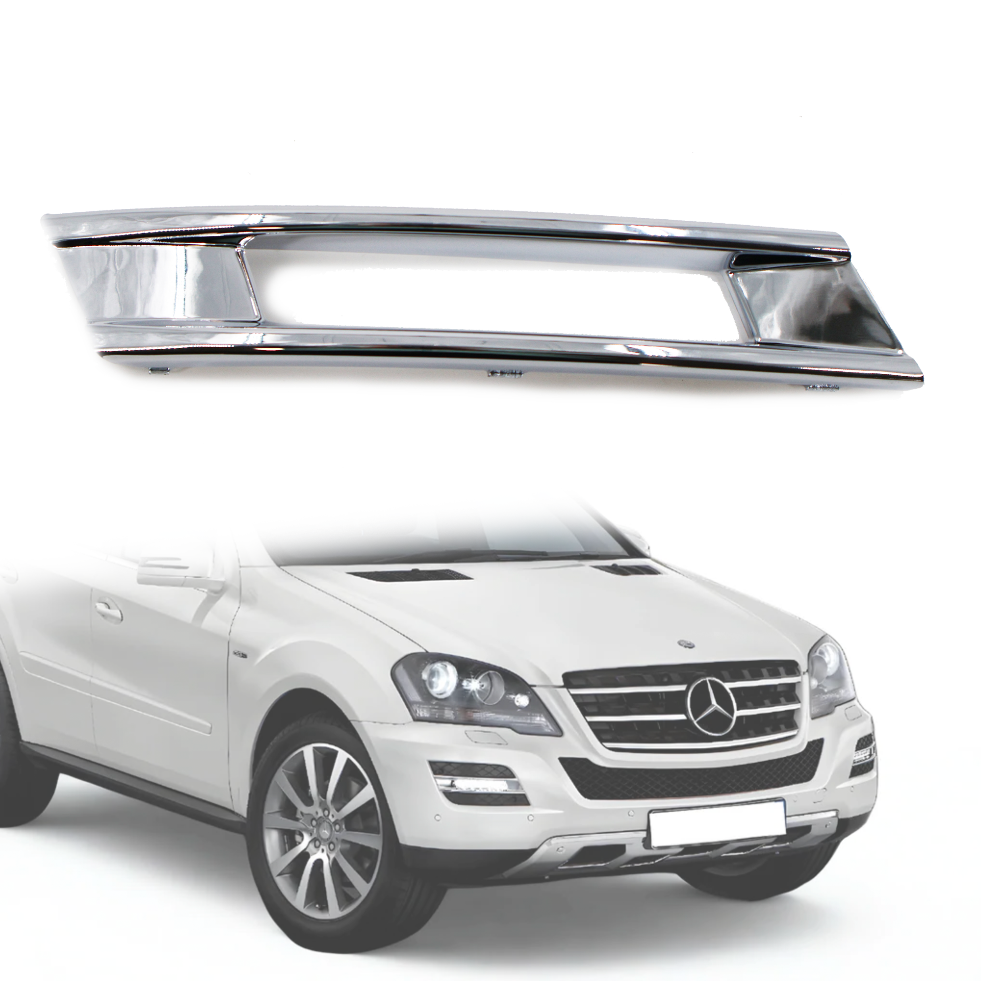 Лайсна за решетка за дясна дневна светлина на Mercedes W164 ML (2009-2