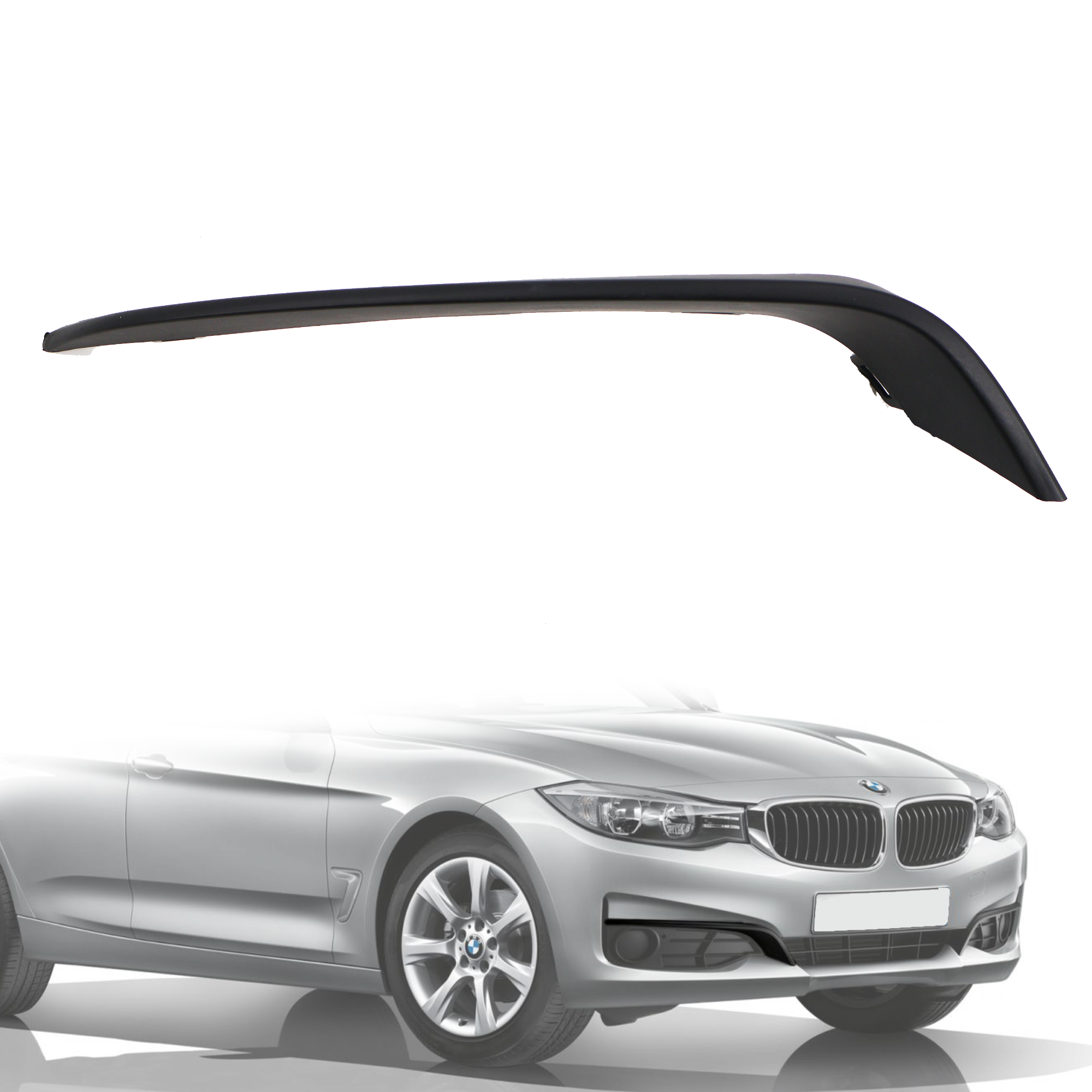 Лайсна над дясната решетка в предна броня на BMW 3 серия F34 Gran Turi
