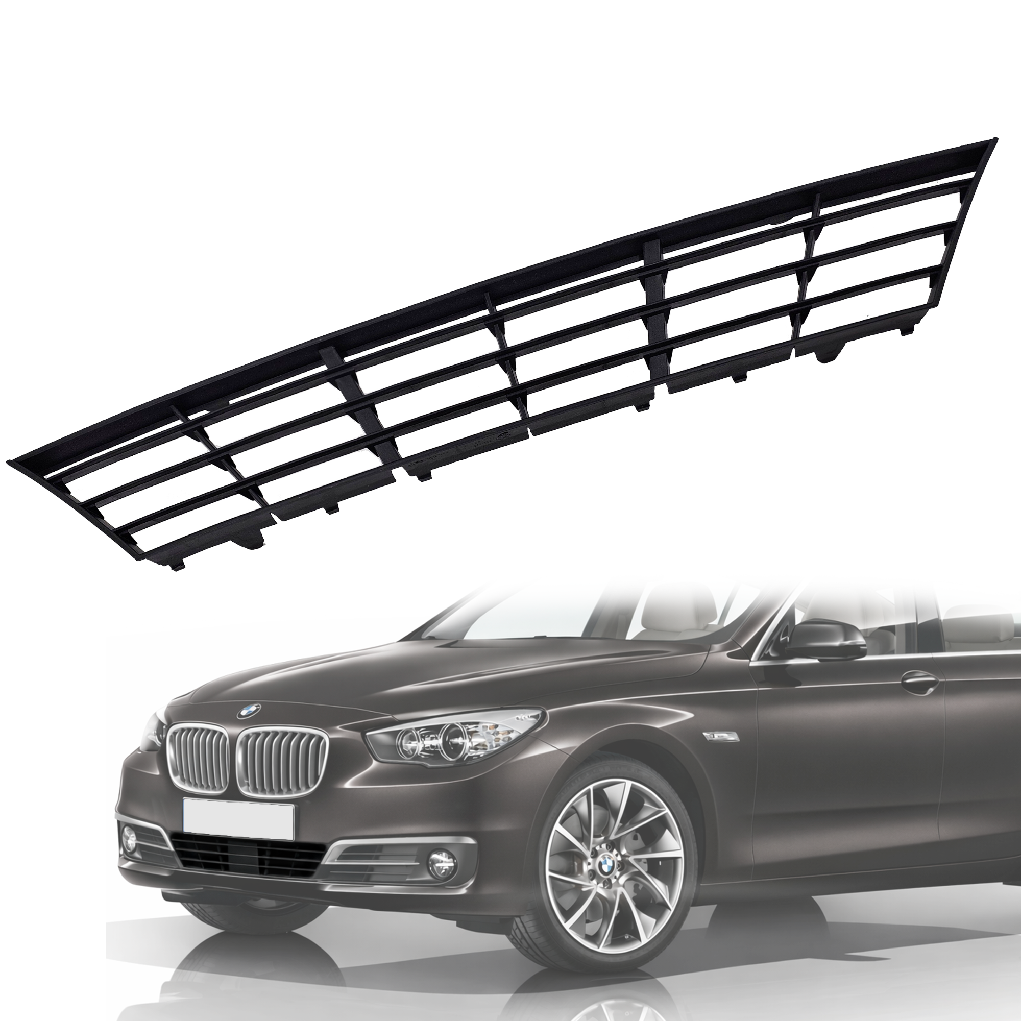 Централна решетка за предна броня на BMW 5 серия Gran Turismo F07 LCI 