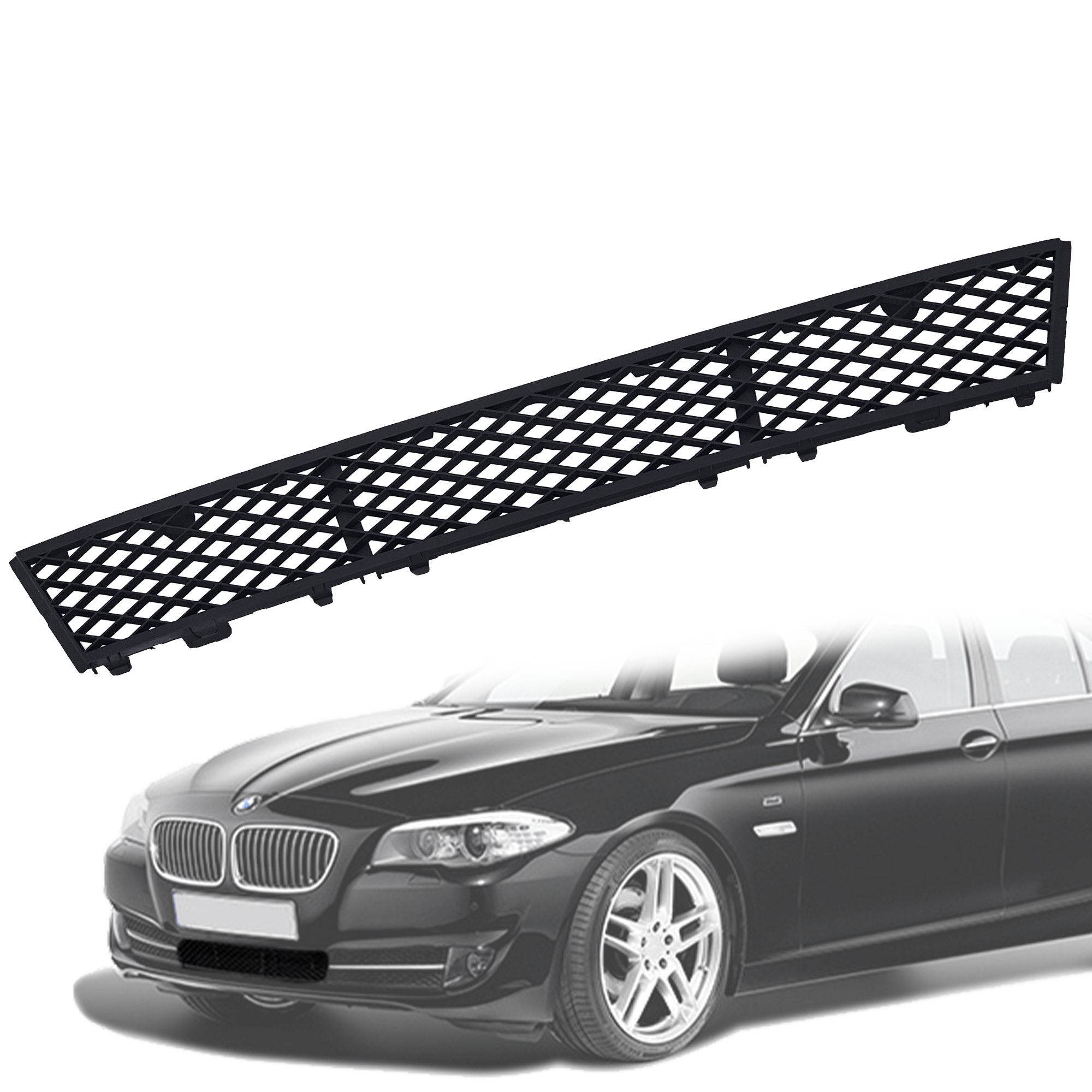 Централна решетка за предна броня на BMW 5 серия F10 F11 (2009-2014)
