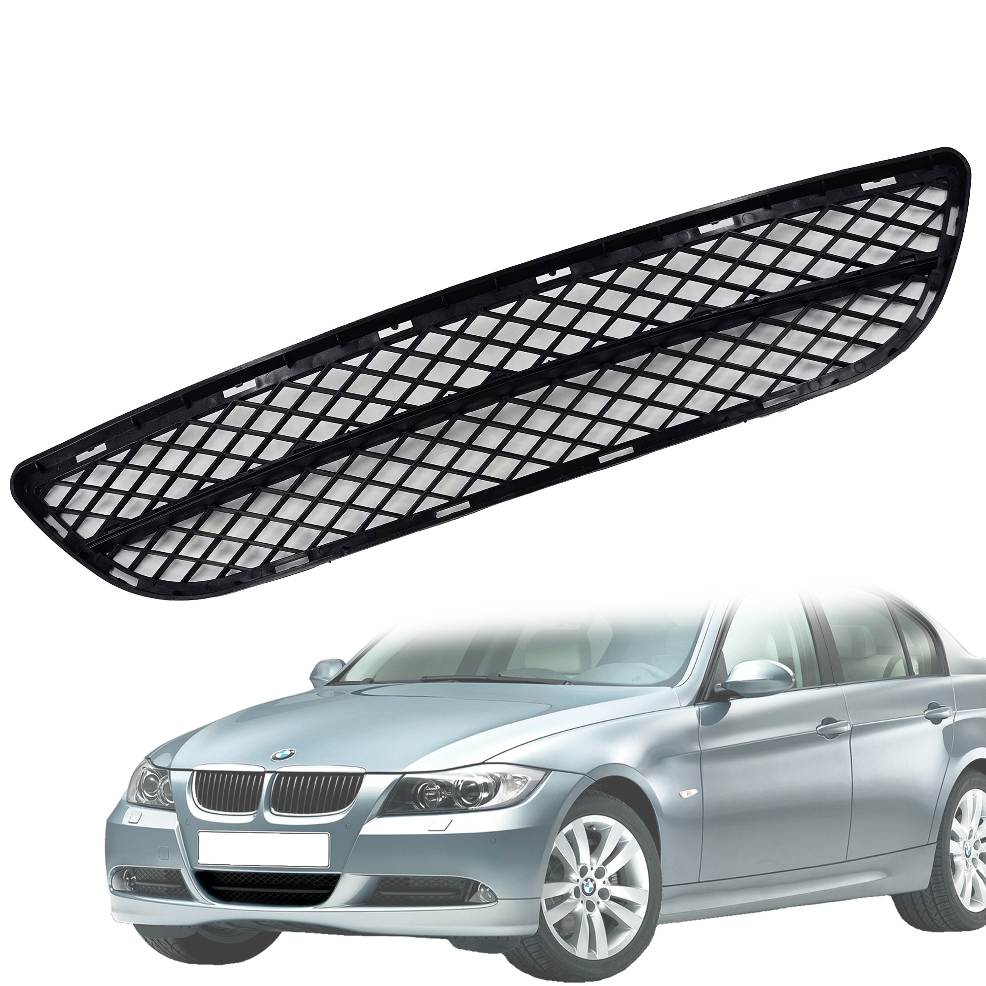 Централна решетка за предна броня на BMW 3 серия E90 E91 (2004-2008)