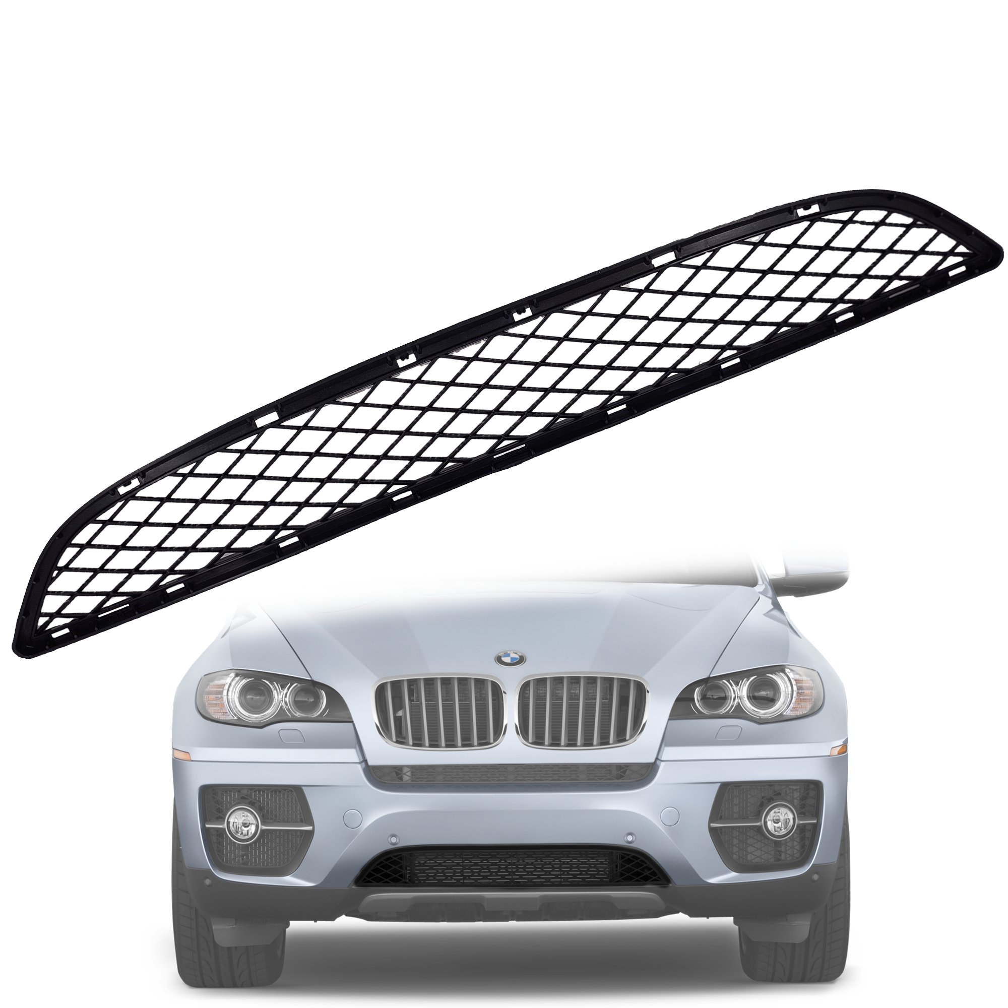 Централна решетка за предна броня на BMW E71 X6 (2008-2014)
