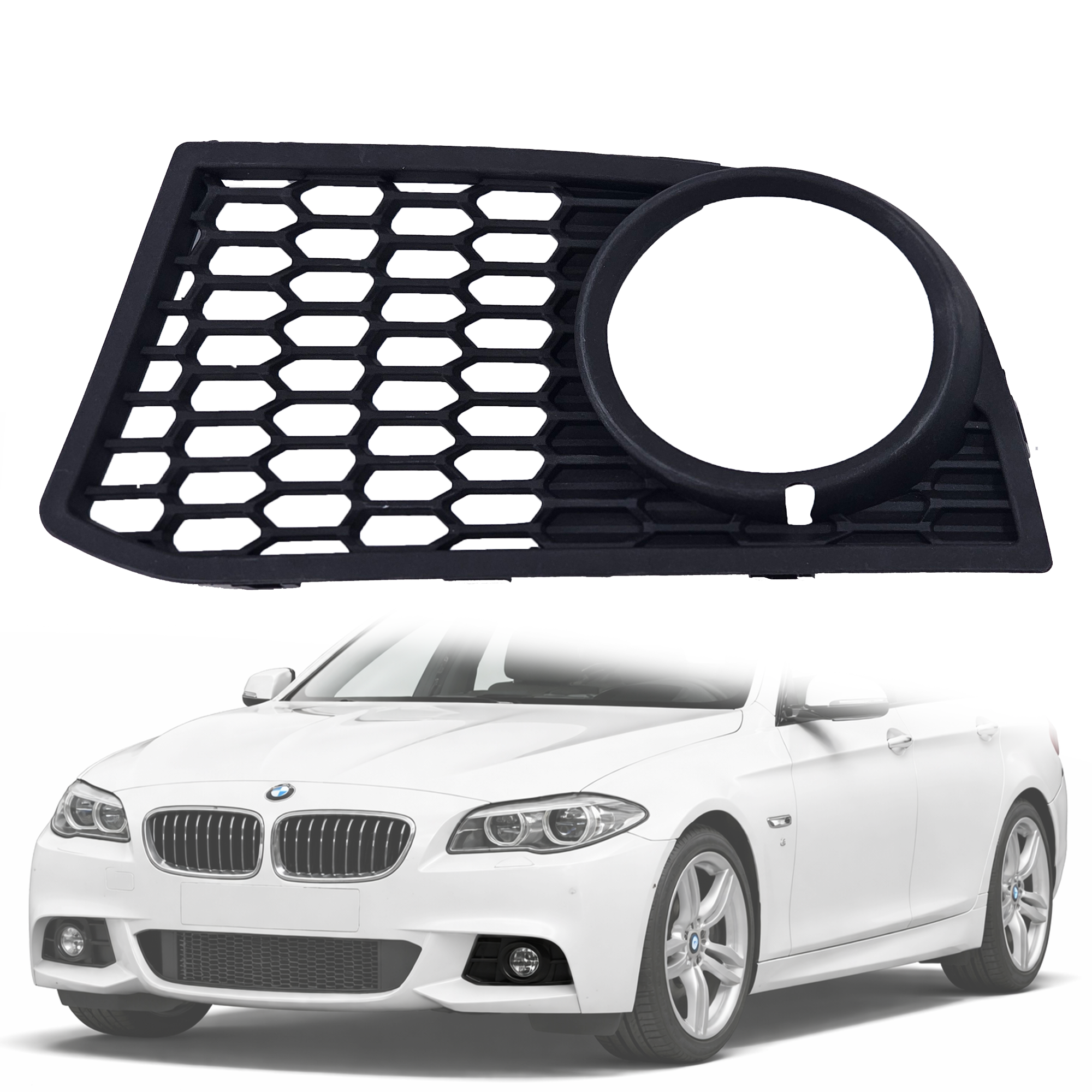 Решетка за ляв халоген в предна броня на BMW 5 серия F10 F11 M (2010-2