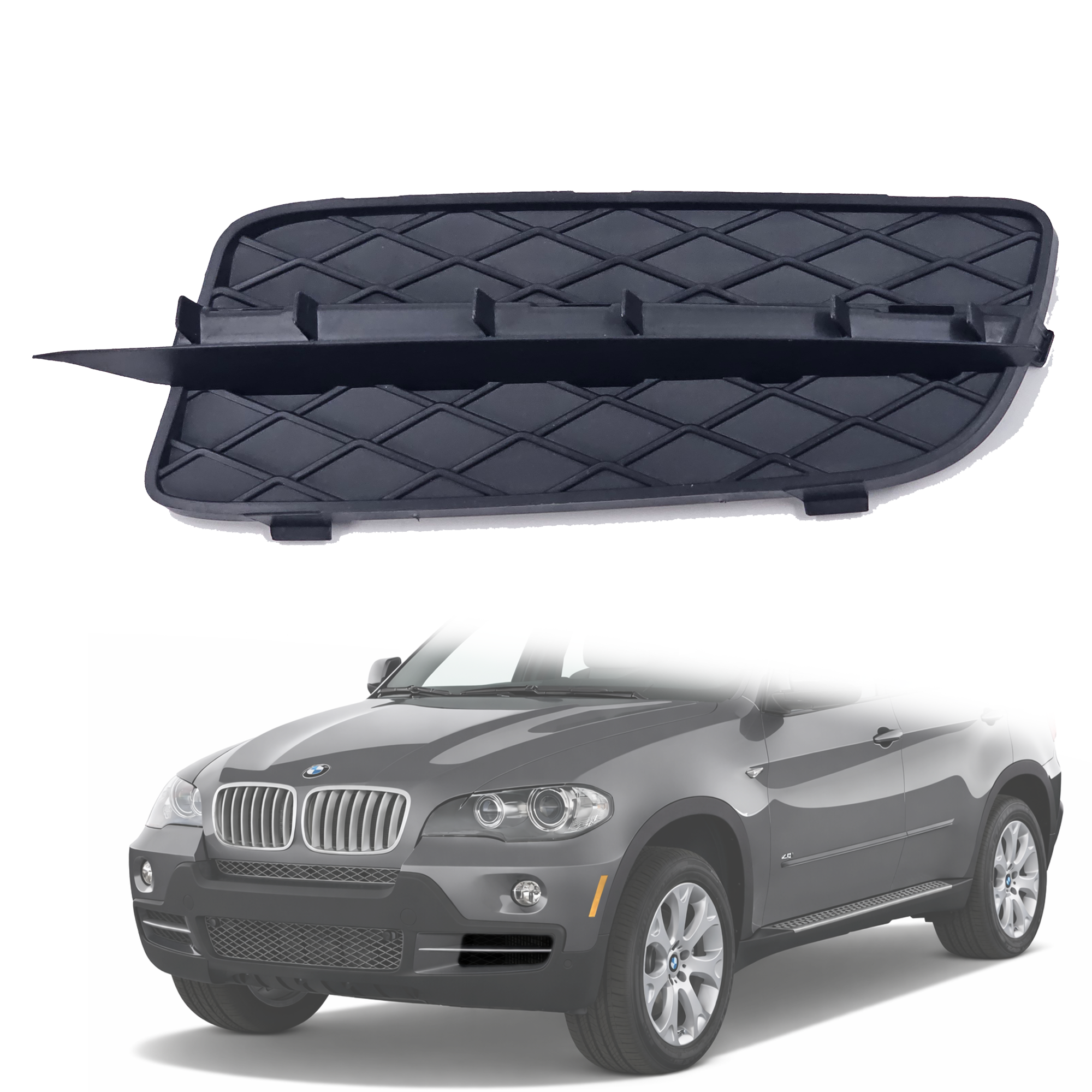 Лява решетка в предна броня на BMW X5 E70 (2007-2010)