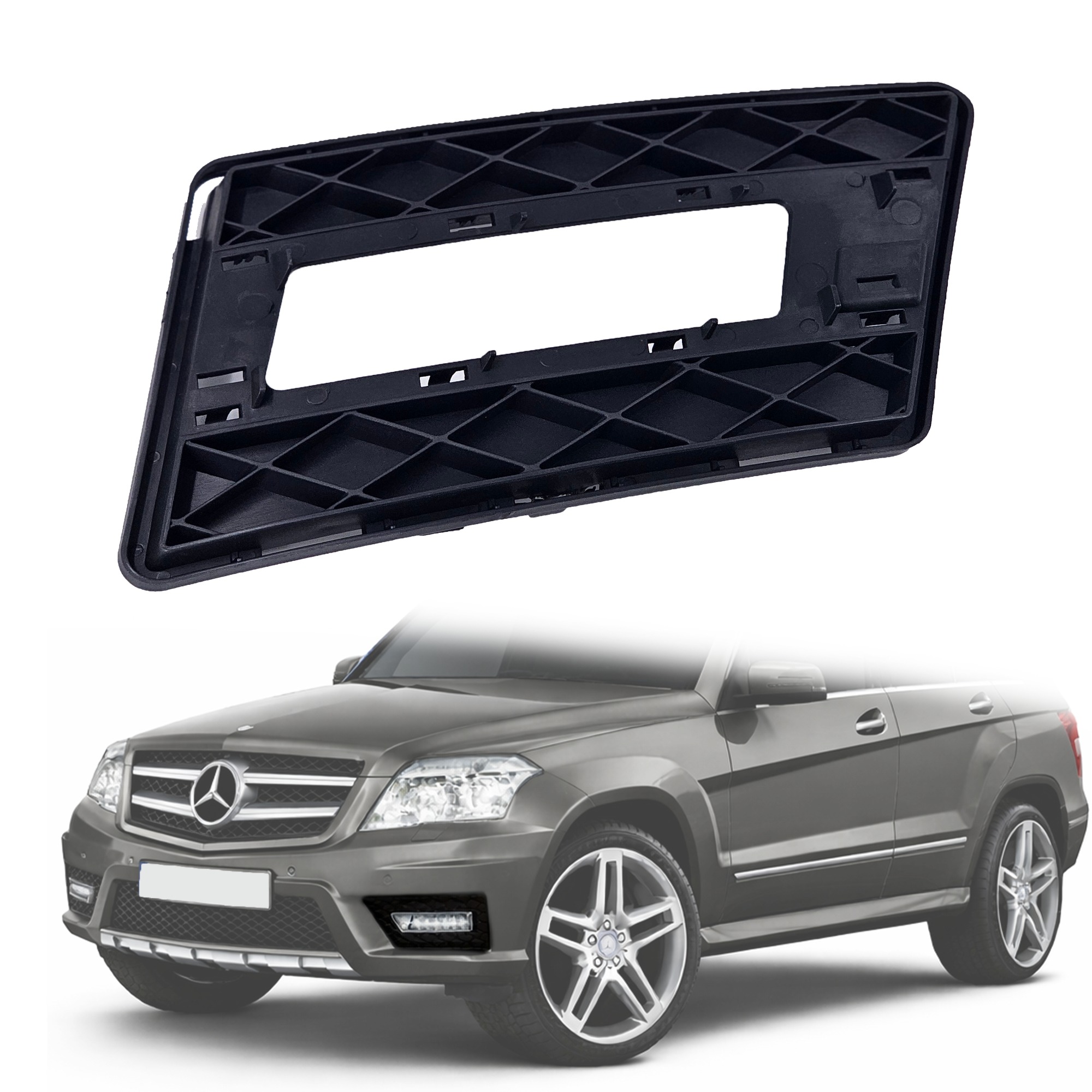 Решетка за лява дневна светлина в предната броня на Mercedes X204 GLK 
