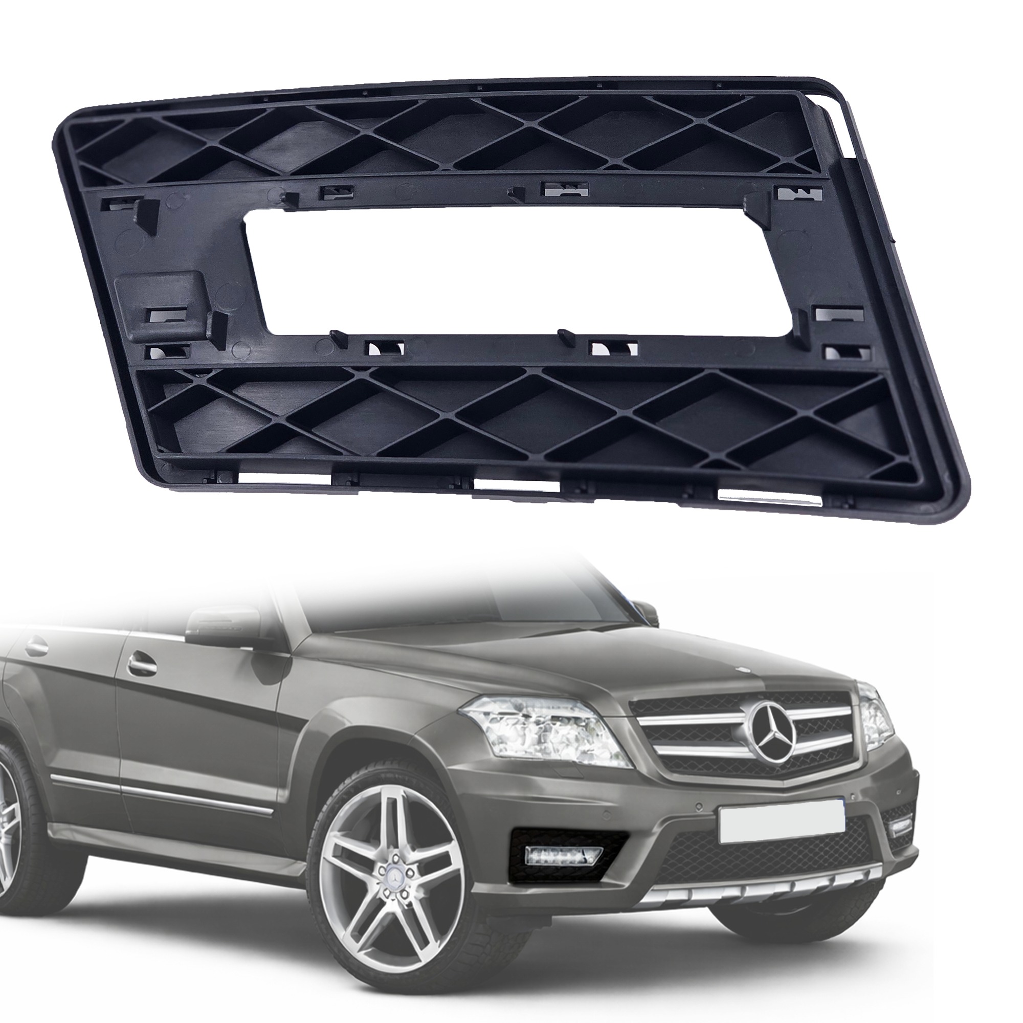 Решетка за дясна дневна светлина в предната броня на Mercedes X204 GLK