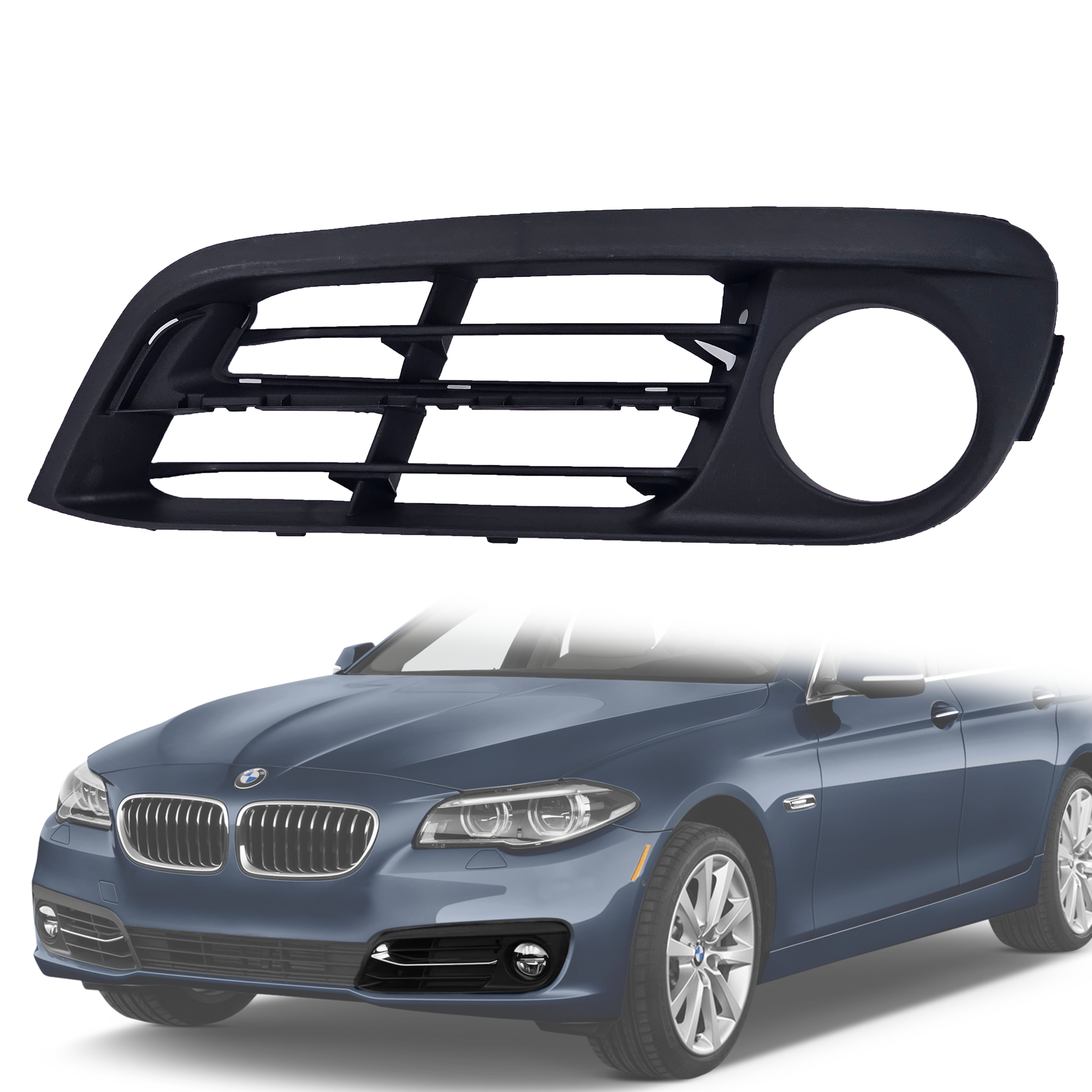 Решетка за ляв халоген за къса лайсна на BMW 5 серия F10 F11 LCI / Fac