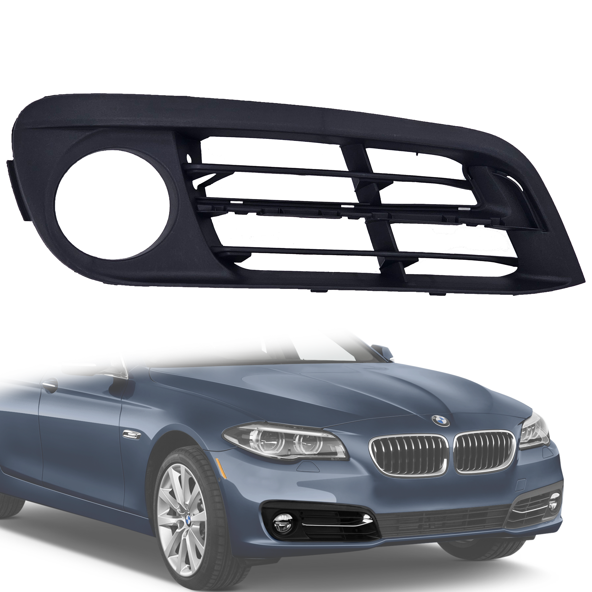 Решетка за десен халоген за къса лайсна на BMW 5 серия F10 F11 LCI / F