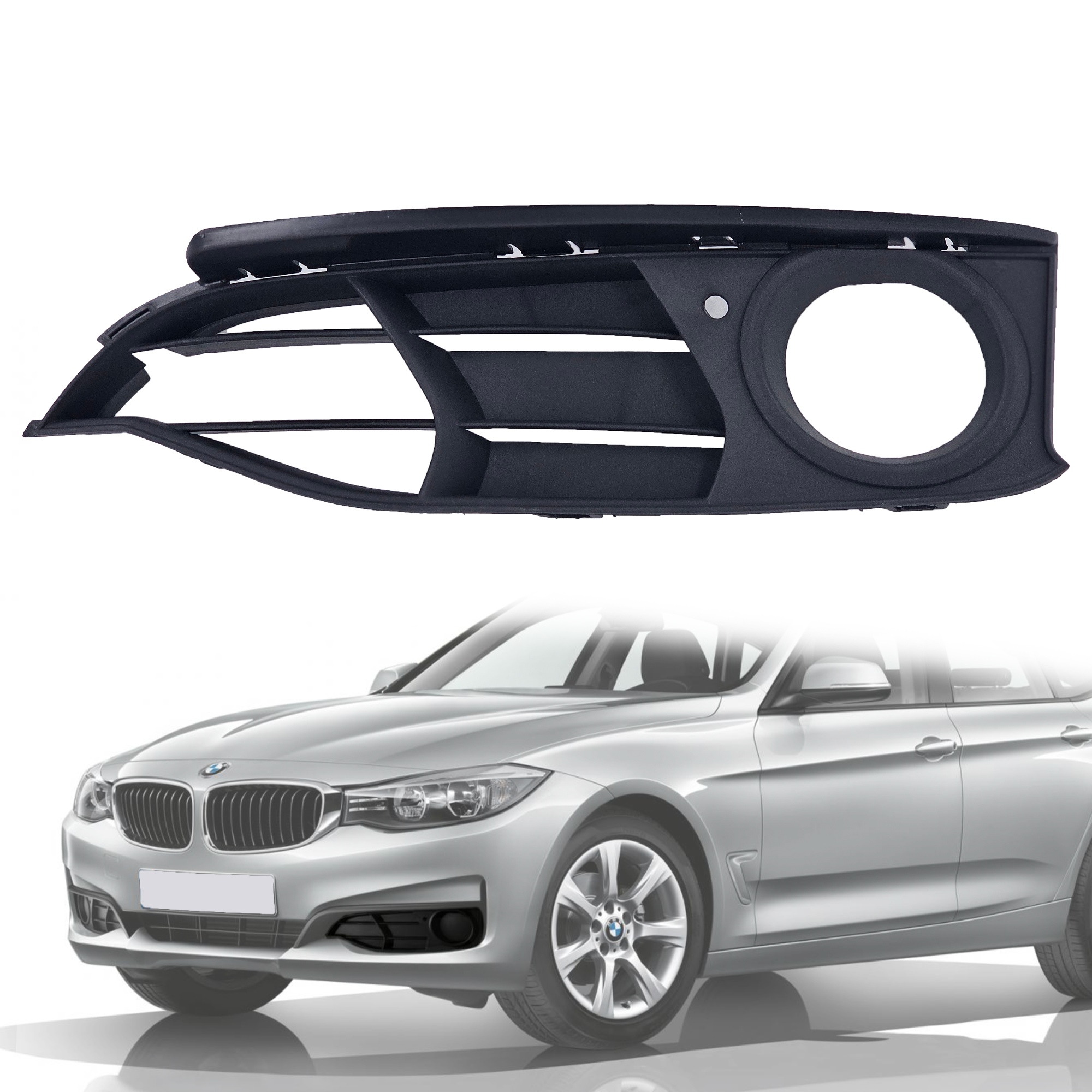 Решетка за ляв халоген в предна броня на BMW 3 серия F34 Gran Turismo 