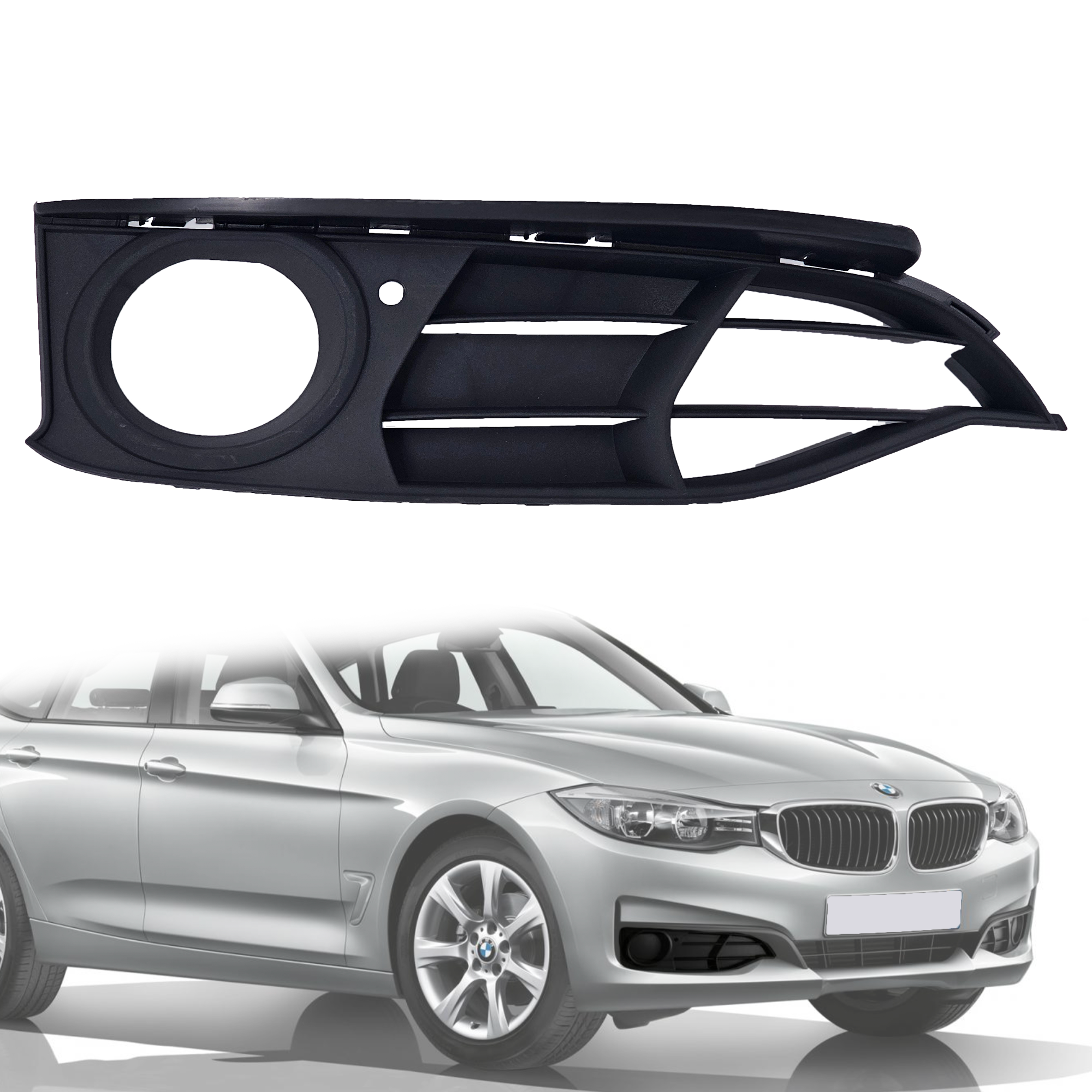 Решетка за десен халоген в предна броня на BMW 3 серия F34 Gran Turism