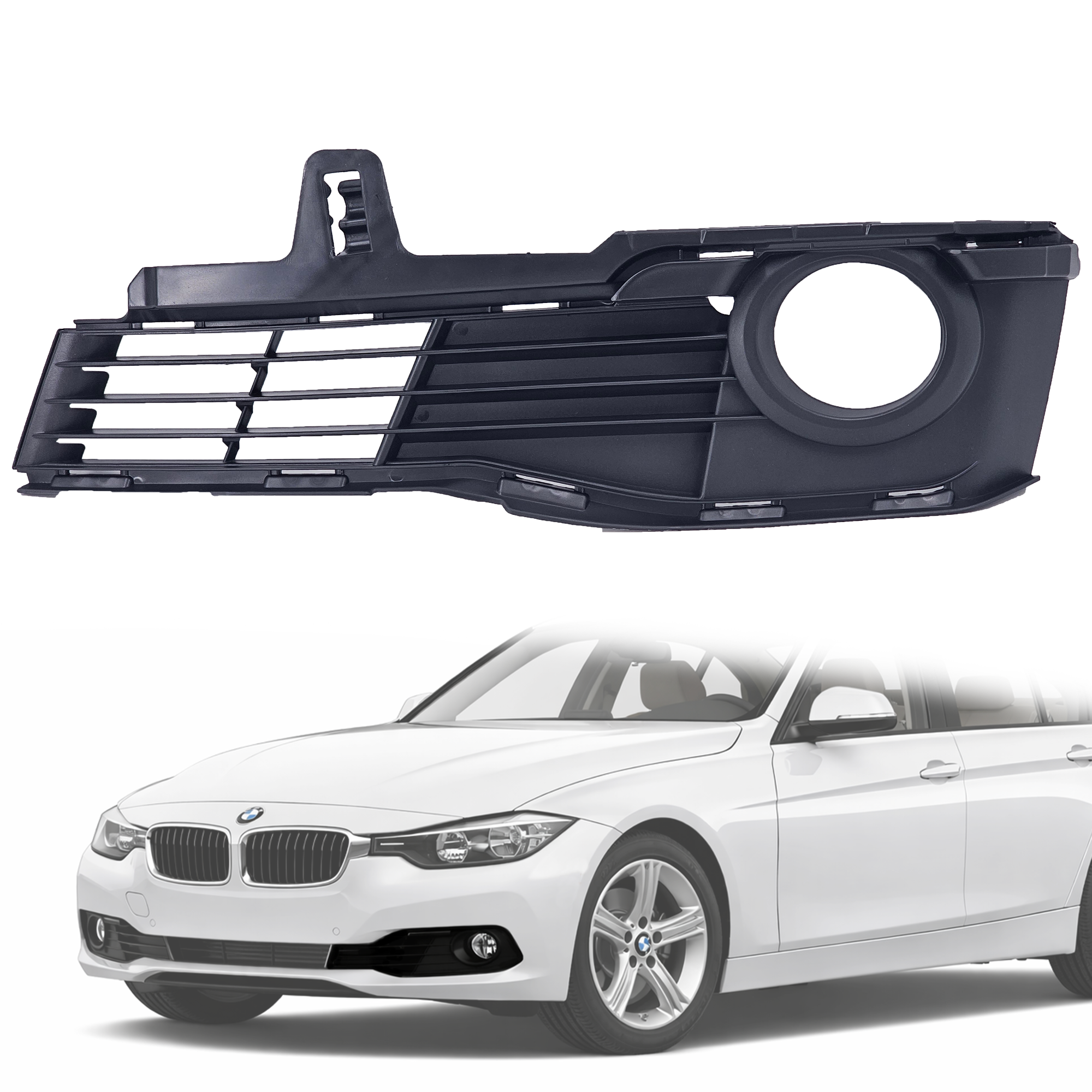 Решетка за ляв халоген на BMW 3 серия F30 F31 LCI / Facelift (2014-201