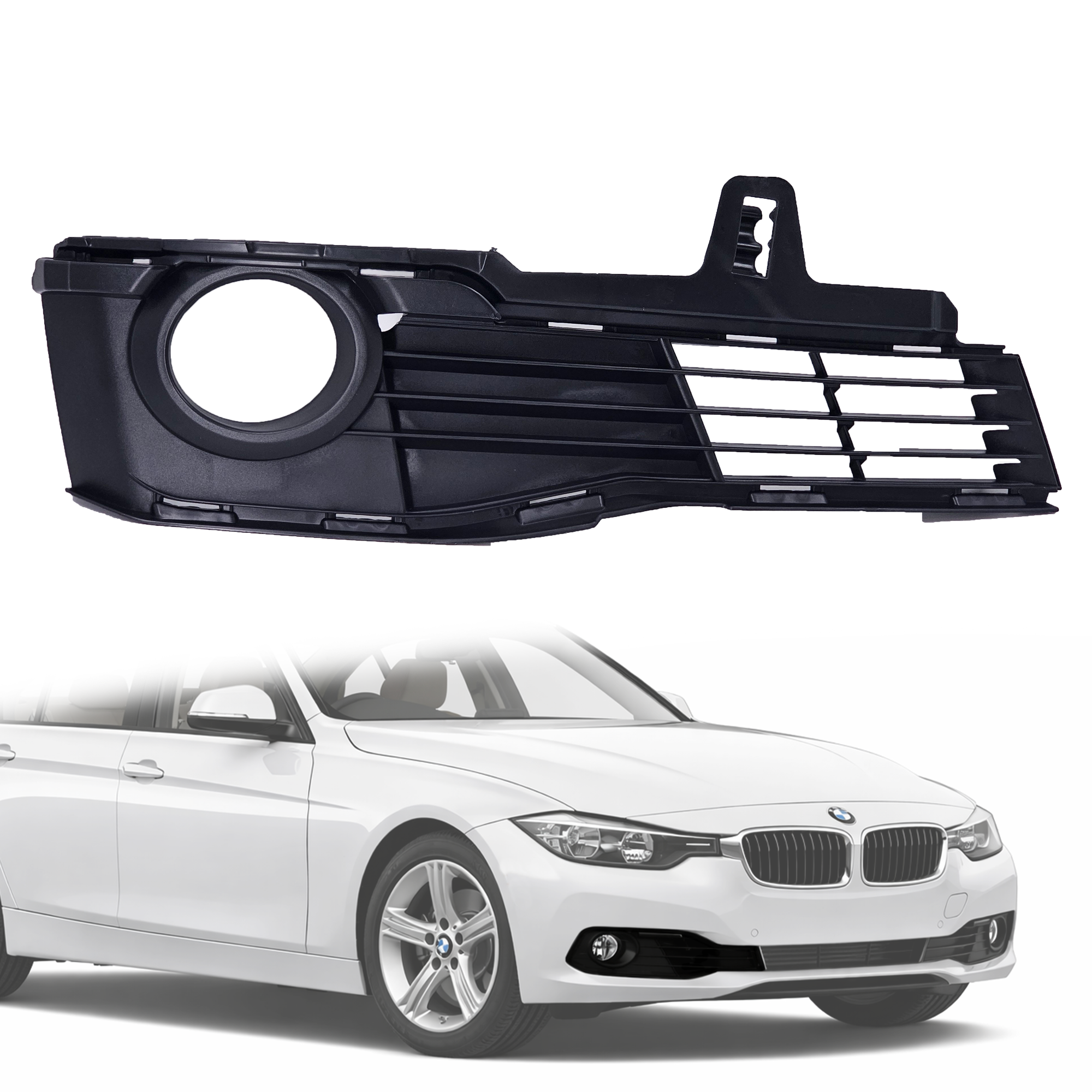 Решетка за десен халоген на BMW 3 серия F30 F31 LCI / Facelift (2014-2