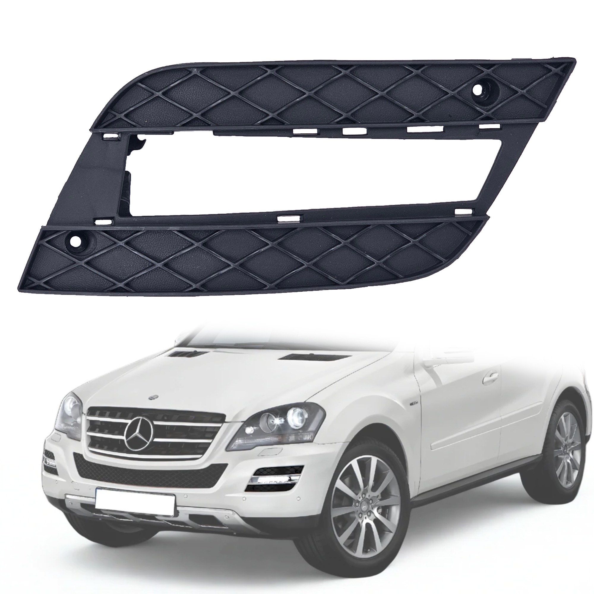 Решетка за лява дневна светлина на предна броня за Mercedes W164 ML (2