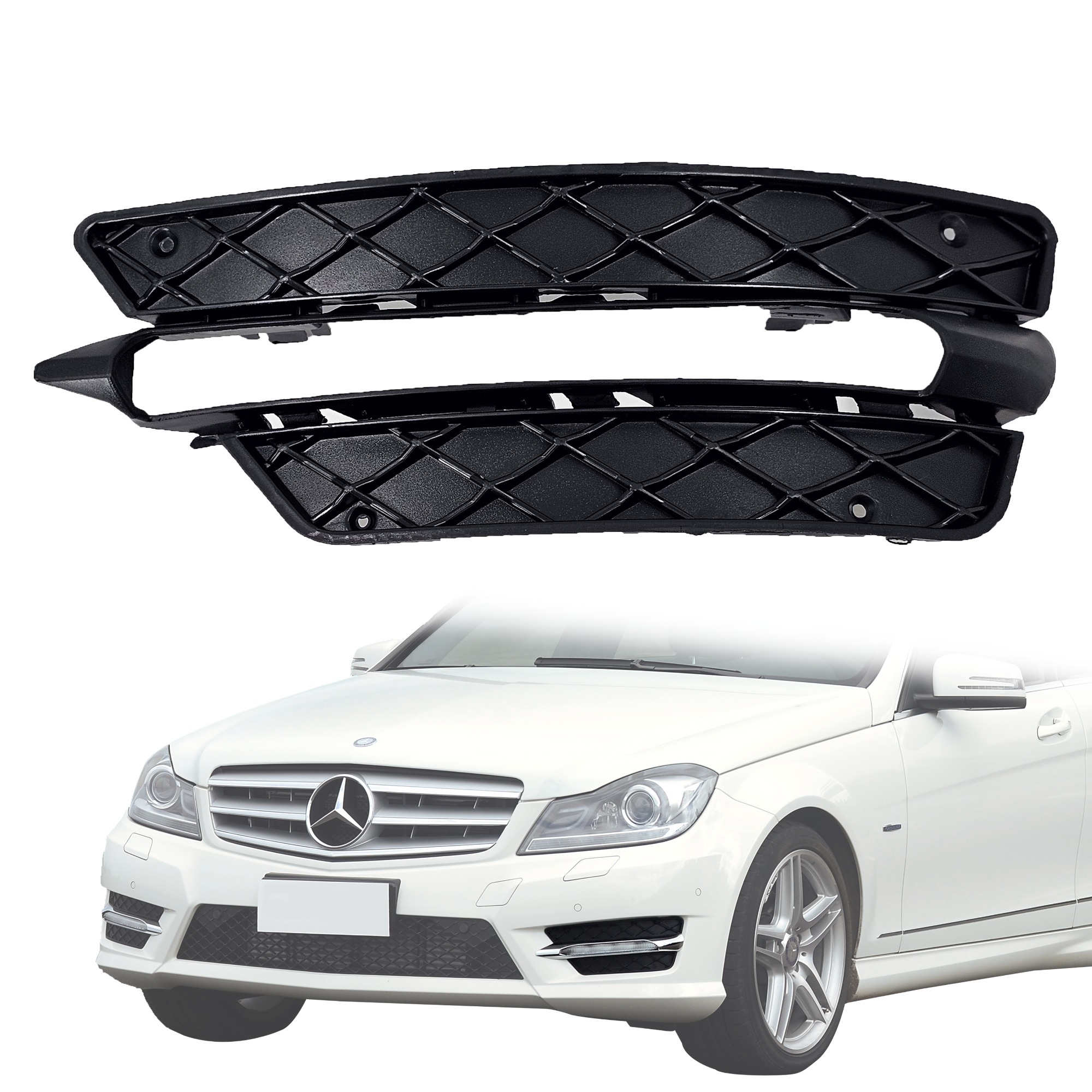 Решетка за лява дневна светлина на Mercedes C class W204 C204 Facelift