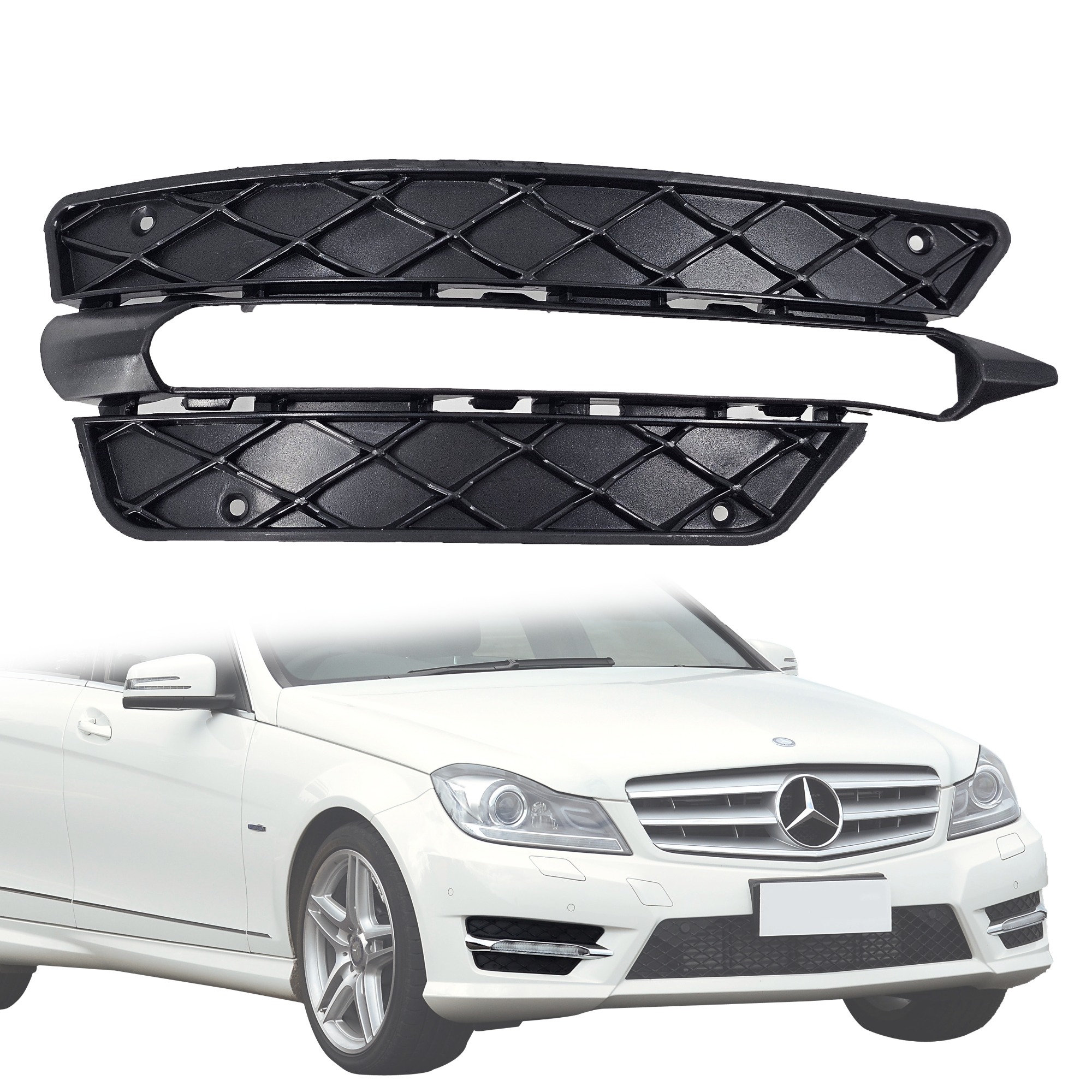 Решетка за дясна дневна светлина на Mercedes C class W204 C204 Facelif