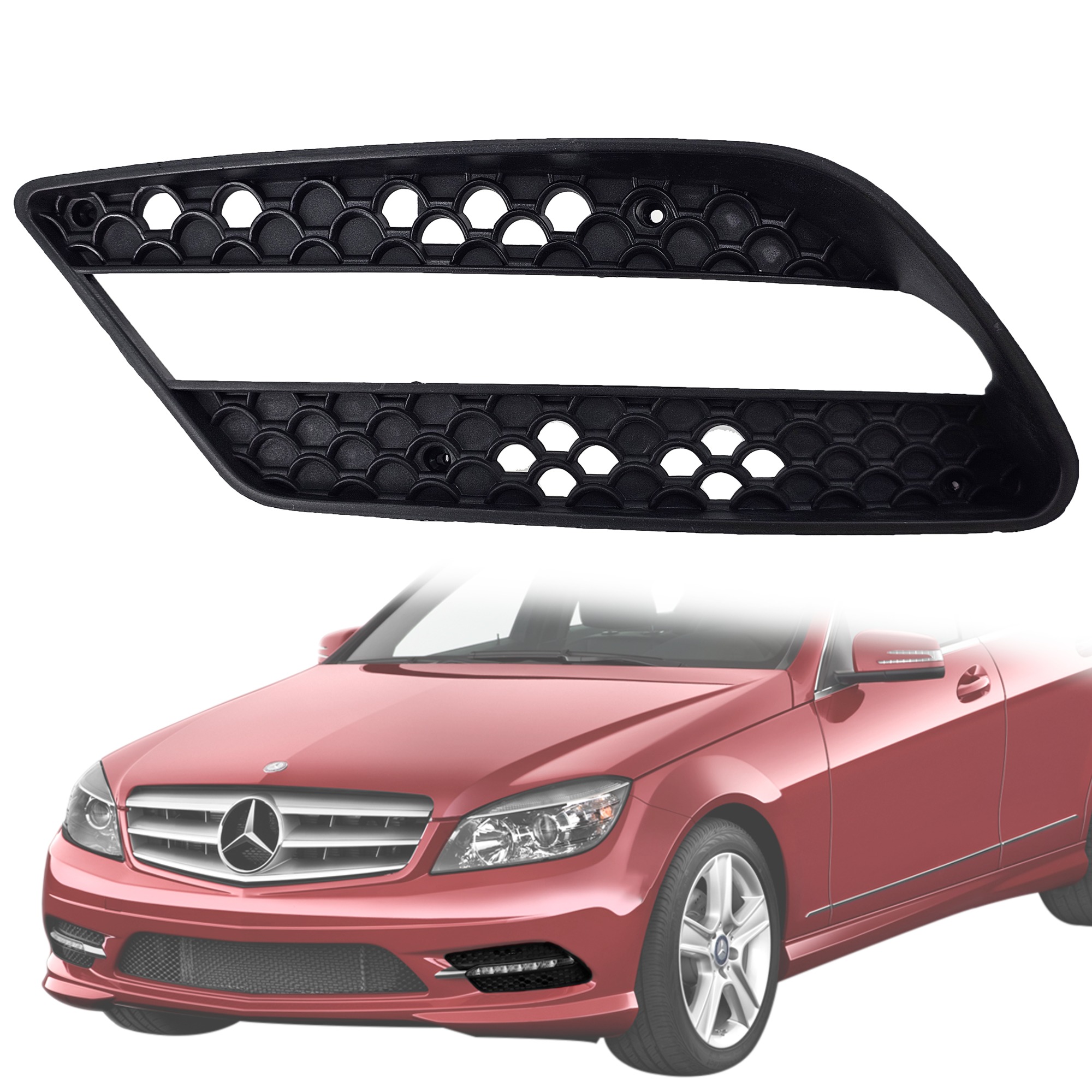 Решетка за лява дневна светлина на Mercedes C class W204 AMG (2007-201