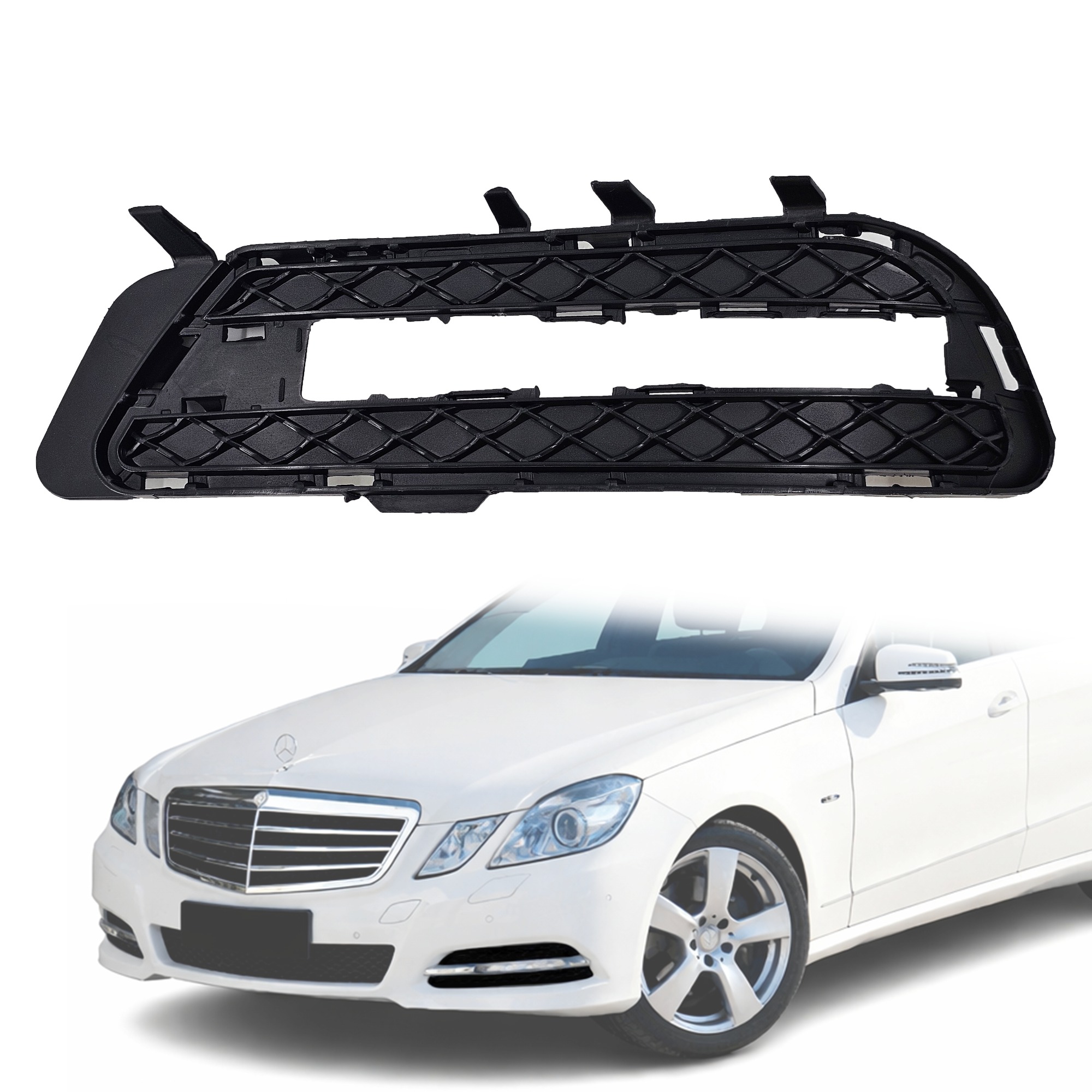 Решетка за лява права дневна светлина на предна броня на Mercedes E cl