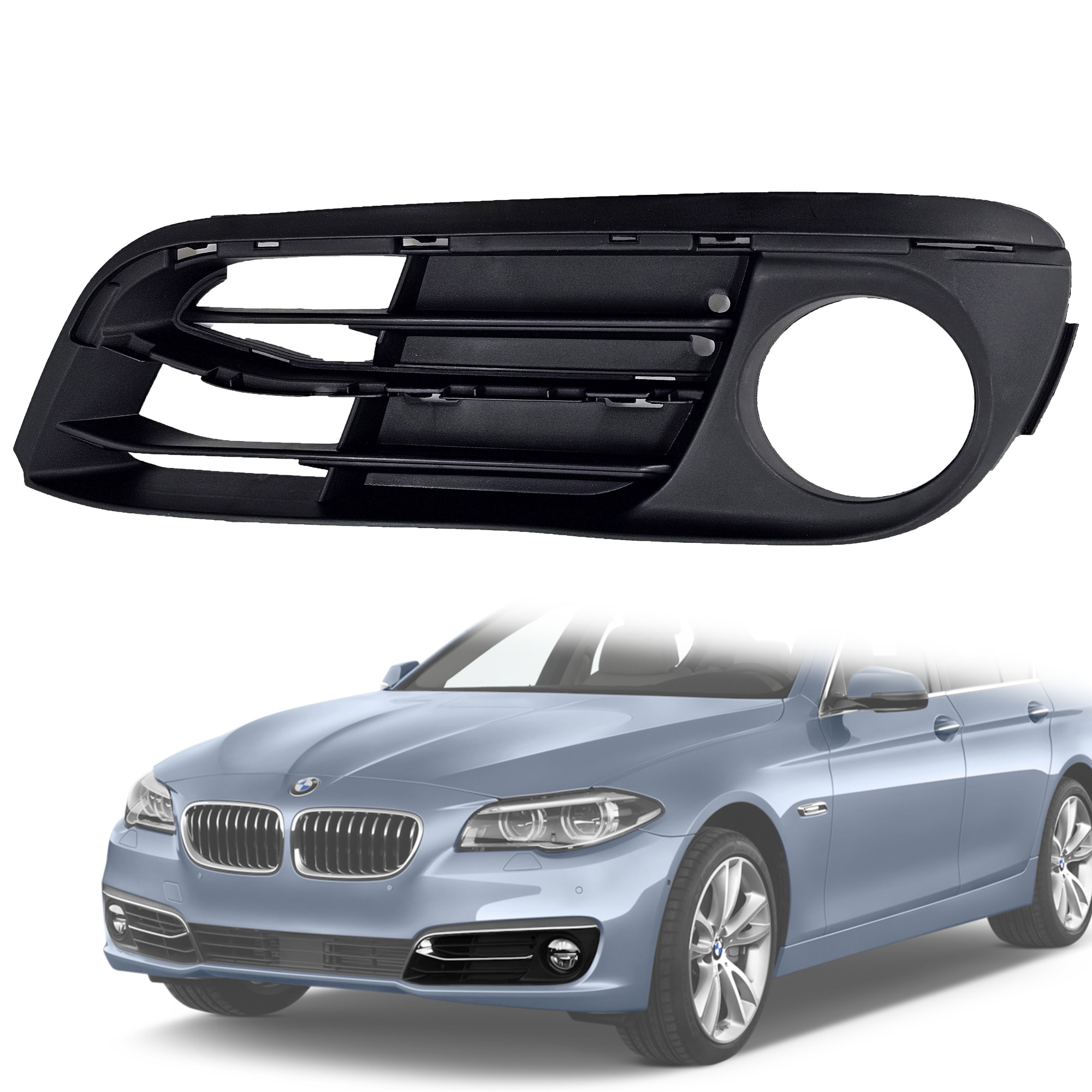 Решетка за ляв халоген за дълга лайсна на BMW 5 серия F10 F11 LCI / Fa