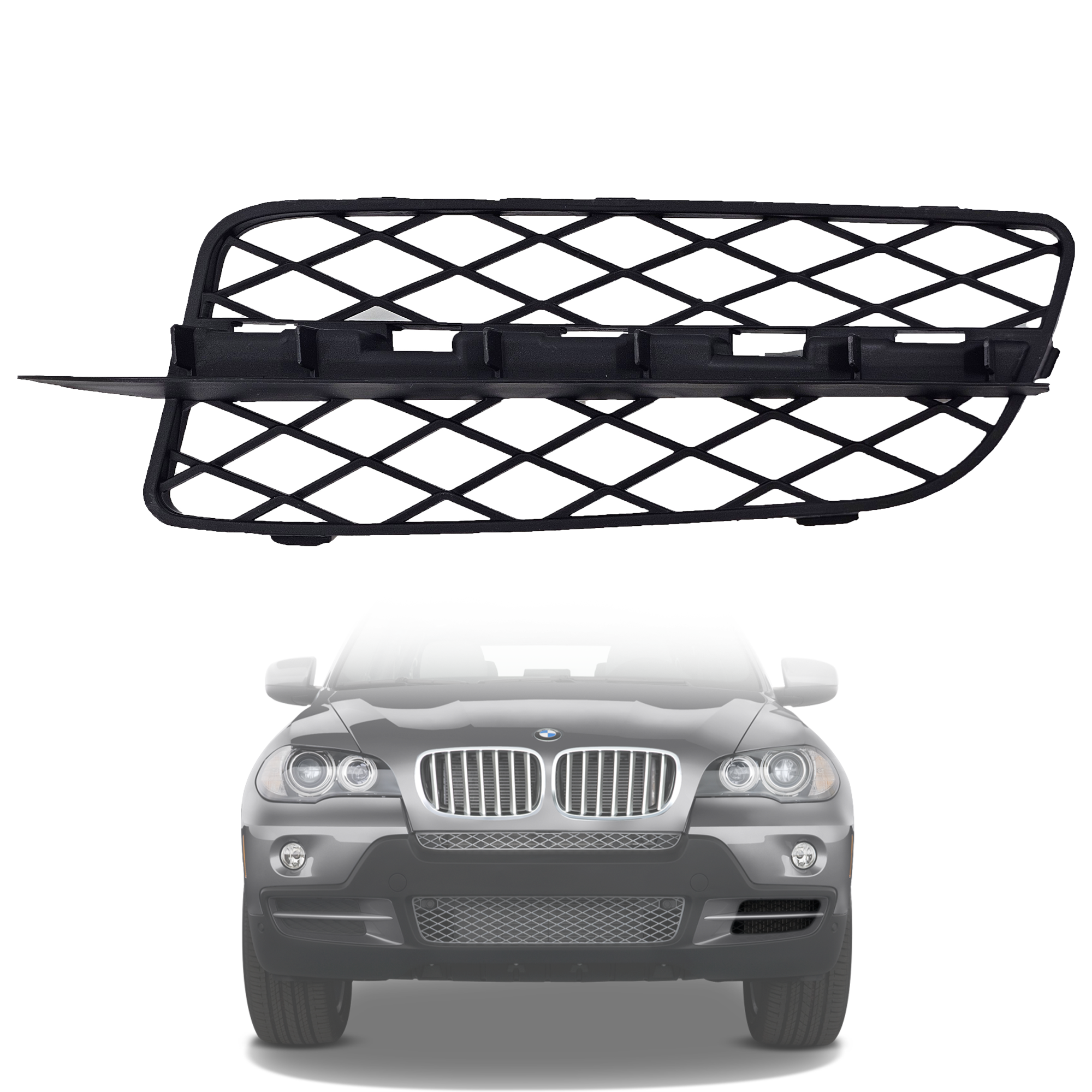 Лява решетка с отвори за предна броня на BMW X5 E70 (2007-2010)