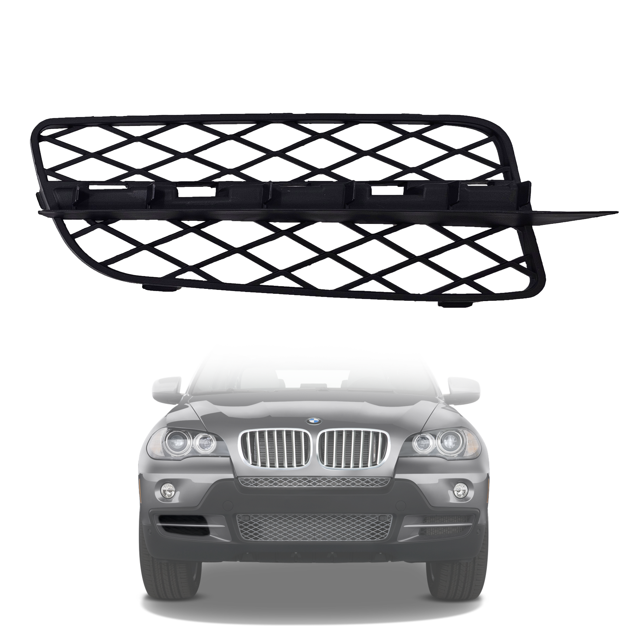 Дясна решетка с отвори за предна броня на BMW X5 E70 (2007-2010)