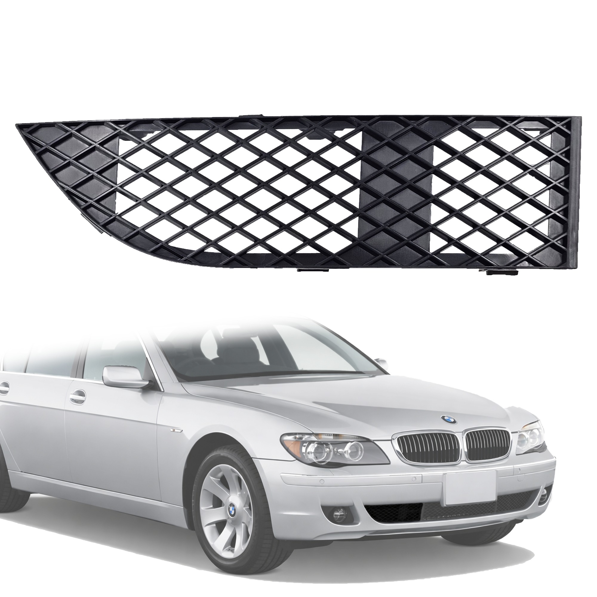 Дясна решетка за предна броня на BMW 7 серия E65 E66 LCI / Facelift (2