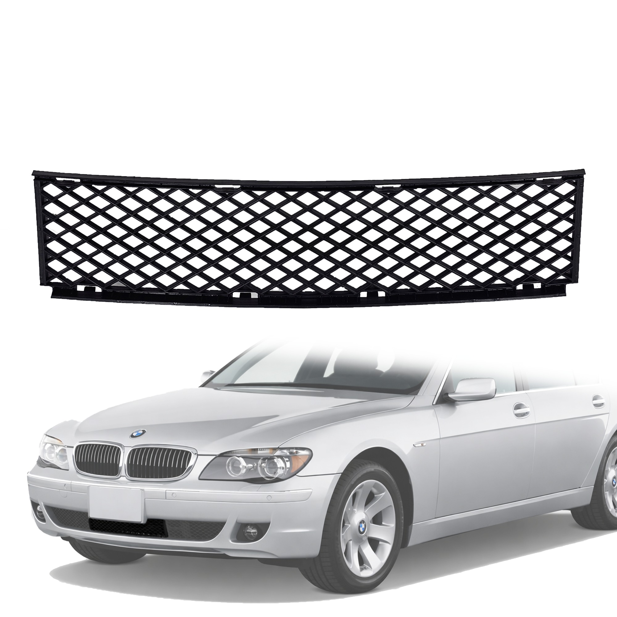 Централна решетка за предна броня на BMW 7 серия E65 E66 LCI / Facelif