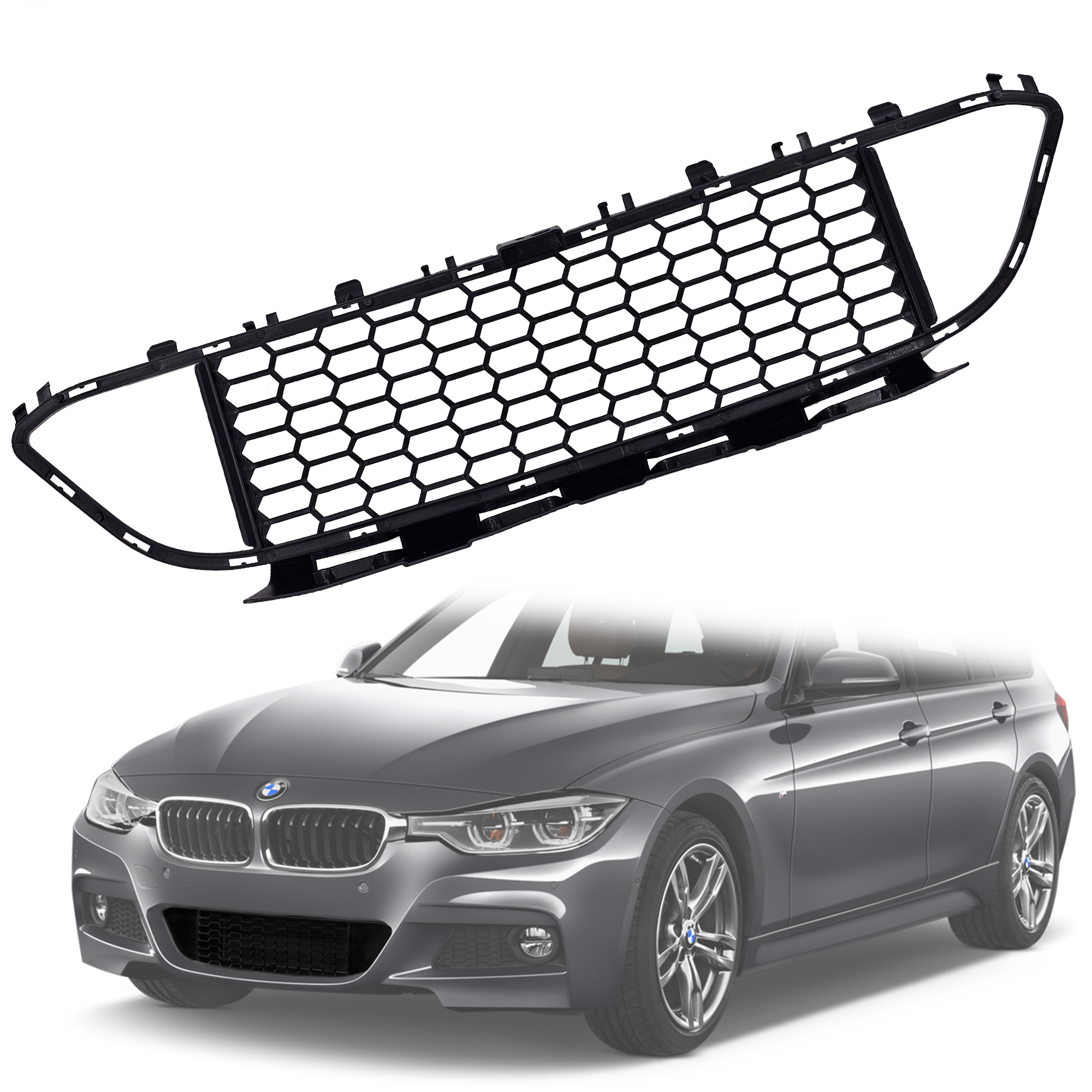 Централна решетка за предна броня BMW 3 серия F30 F31 M пакет (2012-20