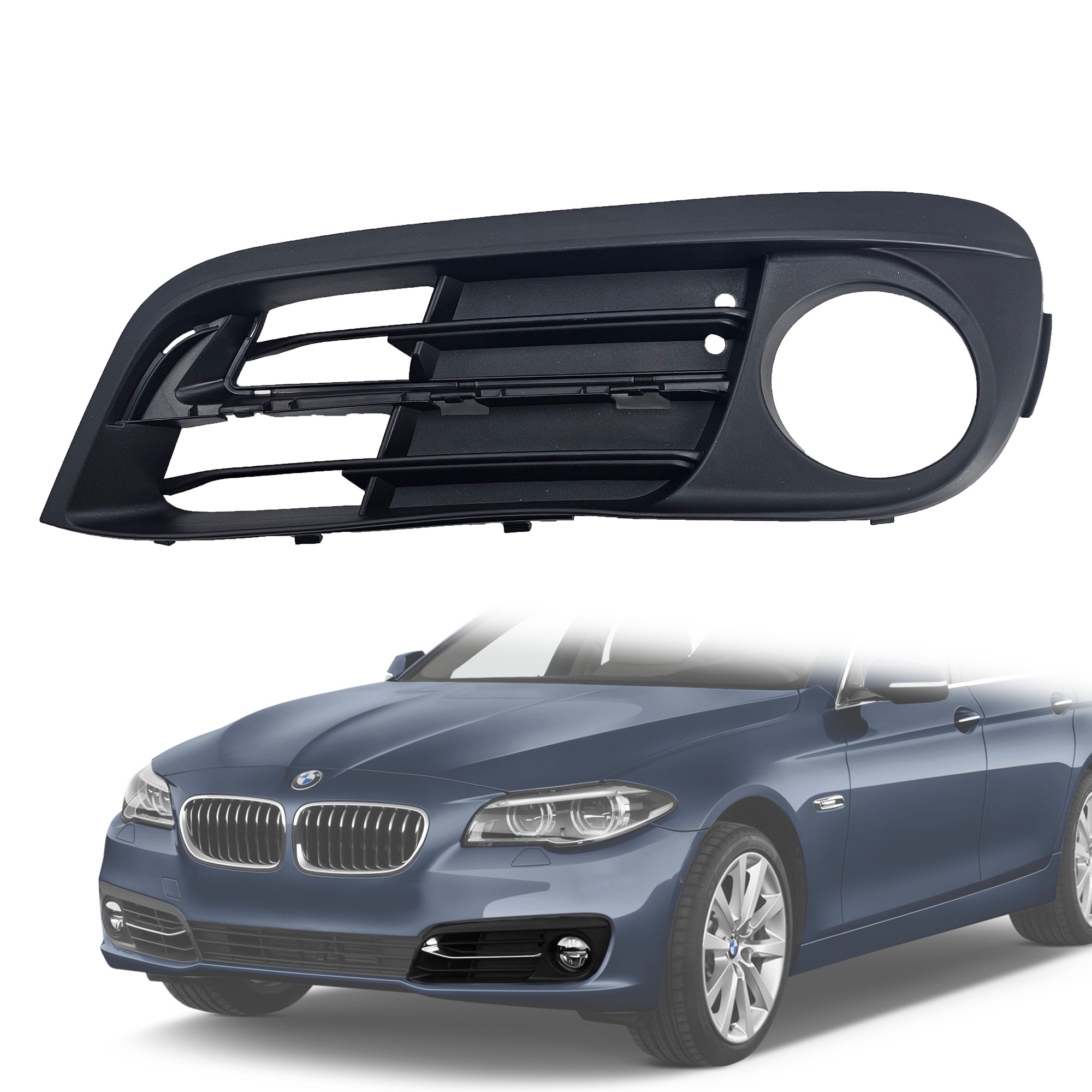 Решетка за ляв халоген за къса лайсна на BMW 5 серия F10 F11 LCI / Fac