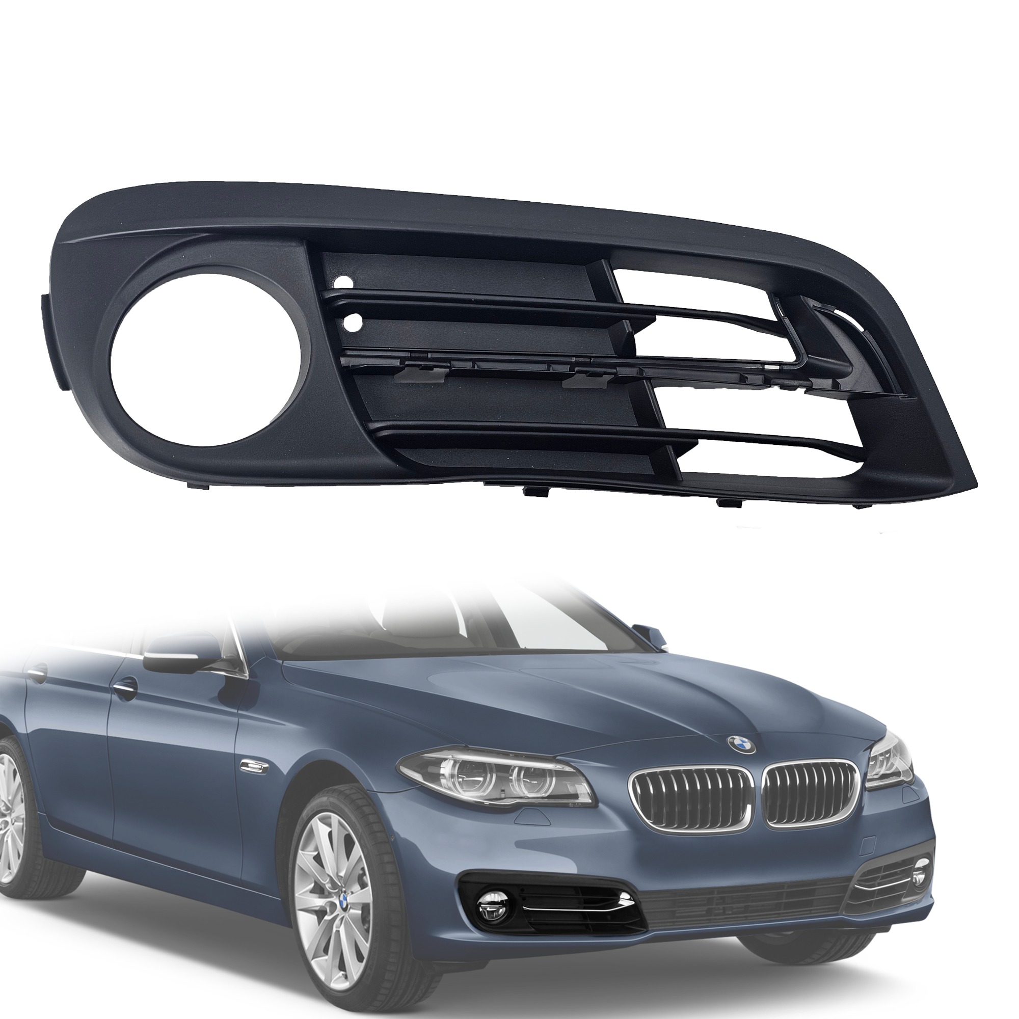 Решетка за десен халоген за къса лайсна на BMW 5 серия F10 F11 LCI / F