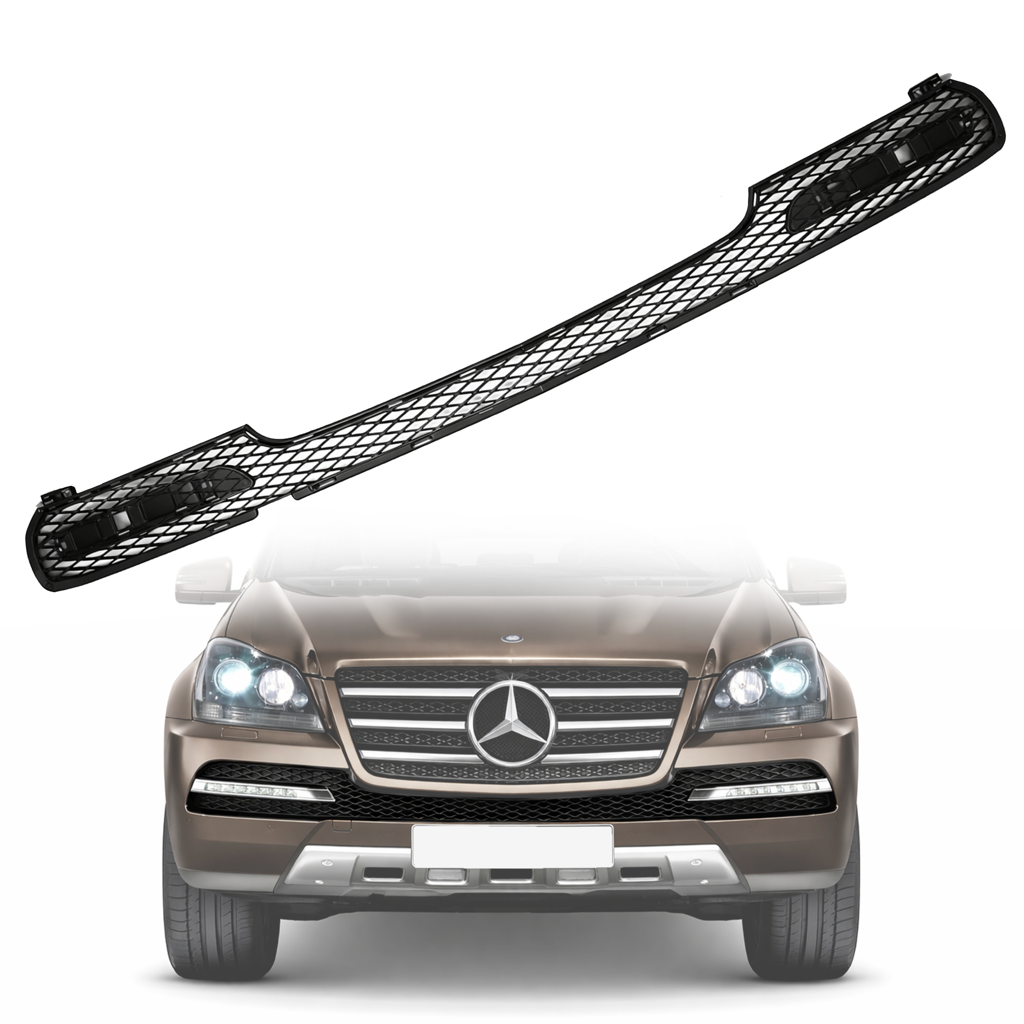 Централна решетка за предна броня на Mercedes X164 GL Facelift Grand E