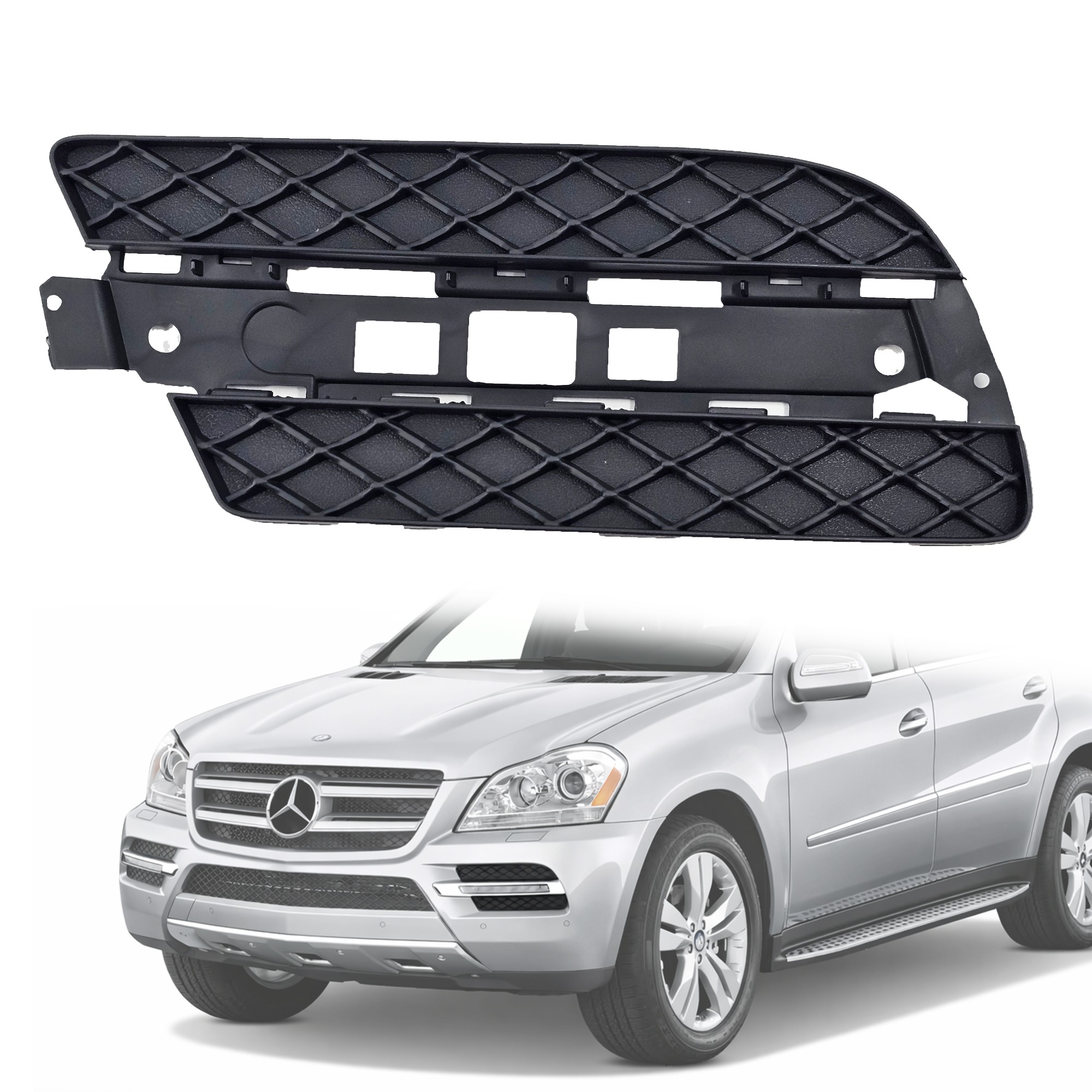 Решетка за лява дневна светлина за предна броня на Mercedes X164 GL (2
