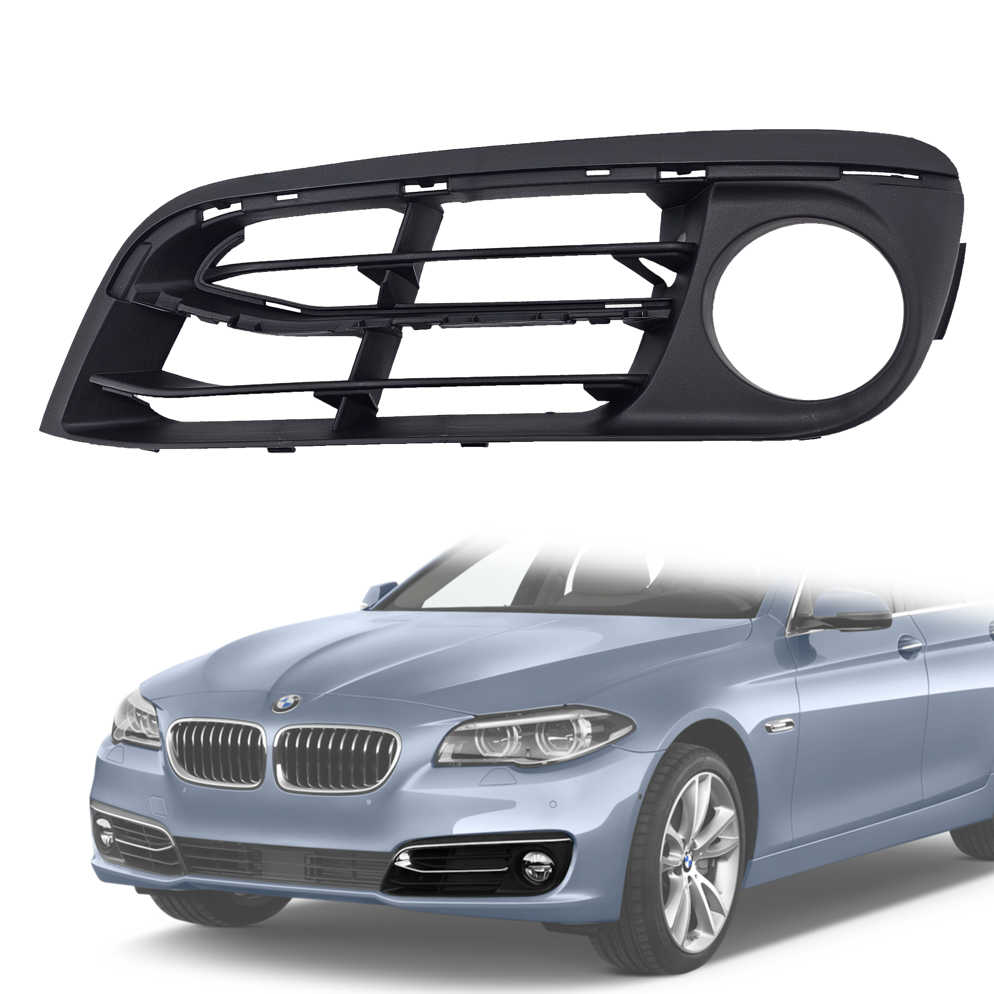 Решетка за ляв халоген за дълга лайсна на BMW 5 серия F10 F11 LCI / Fa