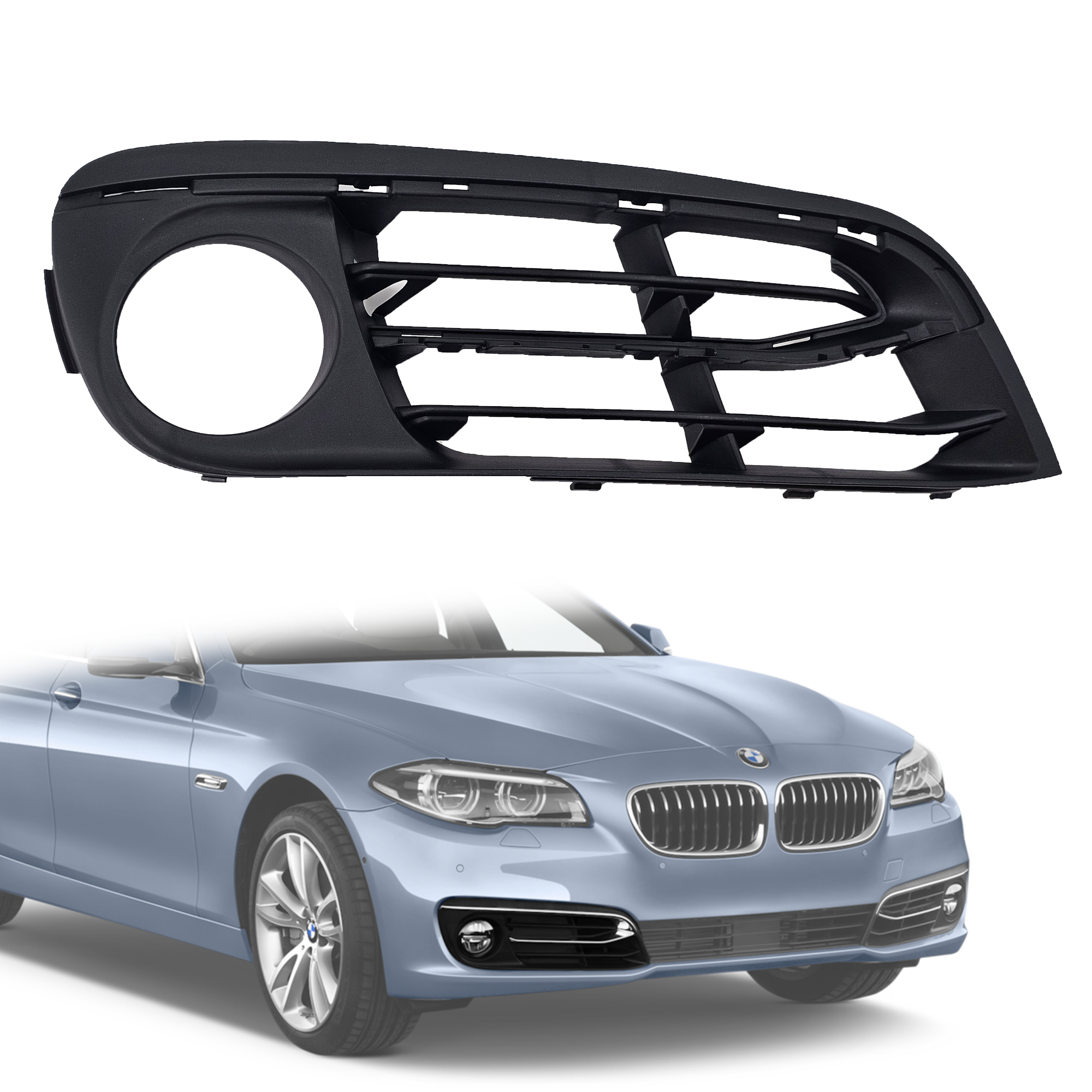 Решетка за десен халоген за дълга лайсна на BMW 5 серия F10 F11 LCI / 