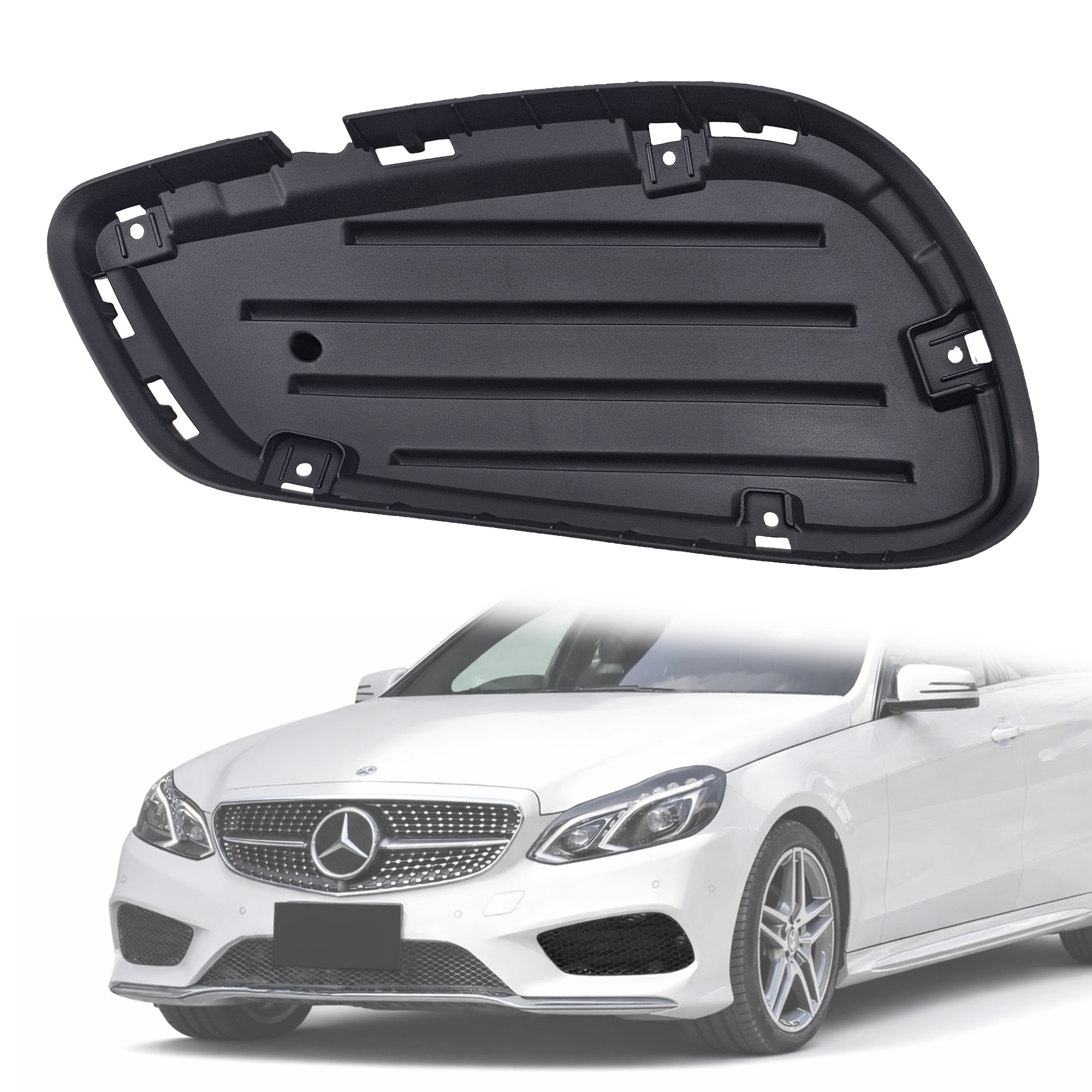 Основа за лява решетка за предна броня на Mercedes E class W207 W212 F
