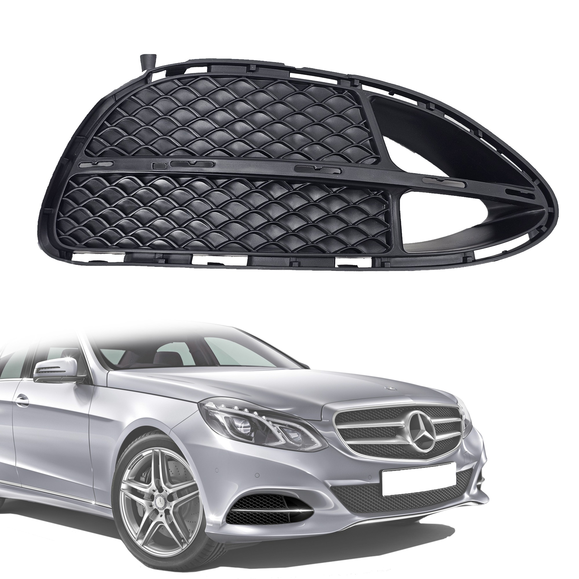 Дясна решетка за предна броня на Mercedes E class W212 Facelift (2013-
