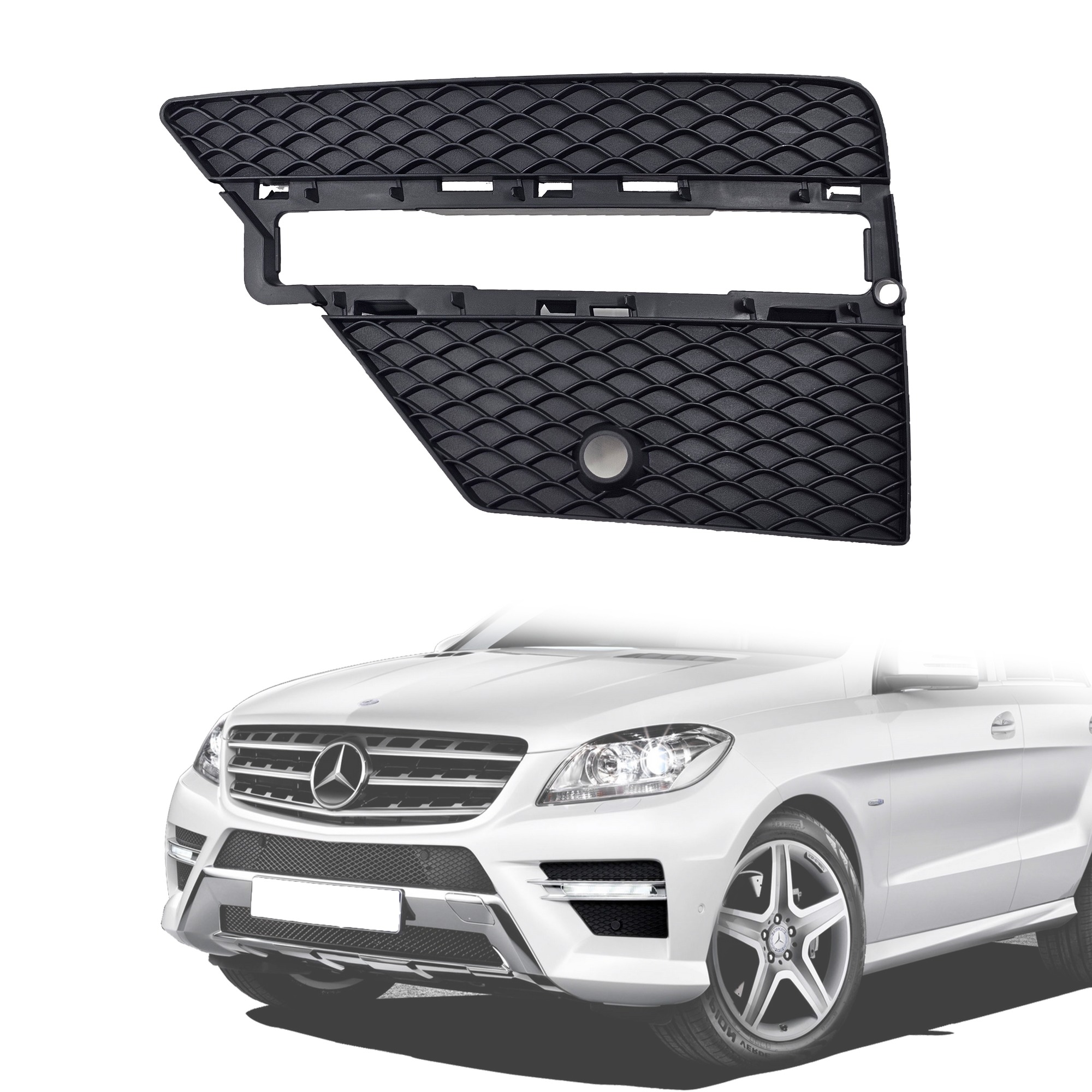 Решетка за лява дневна светлина за предна броня на Mercedes W166 ML AM