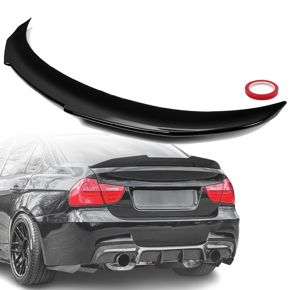 Лип спойлер за багажник PSM на BMW 3 серия E90 (2005-2011), черен глан