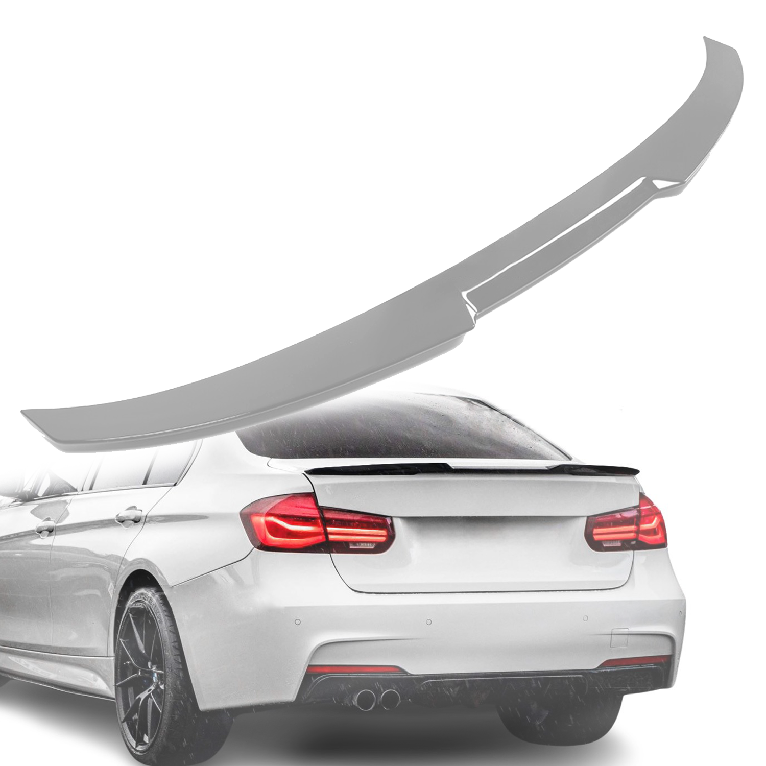 Спойлер за багажник M4 style на BMW 3 серия F30 (2011-2019), подготвен