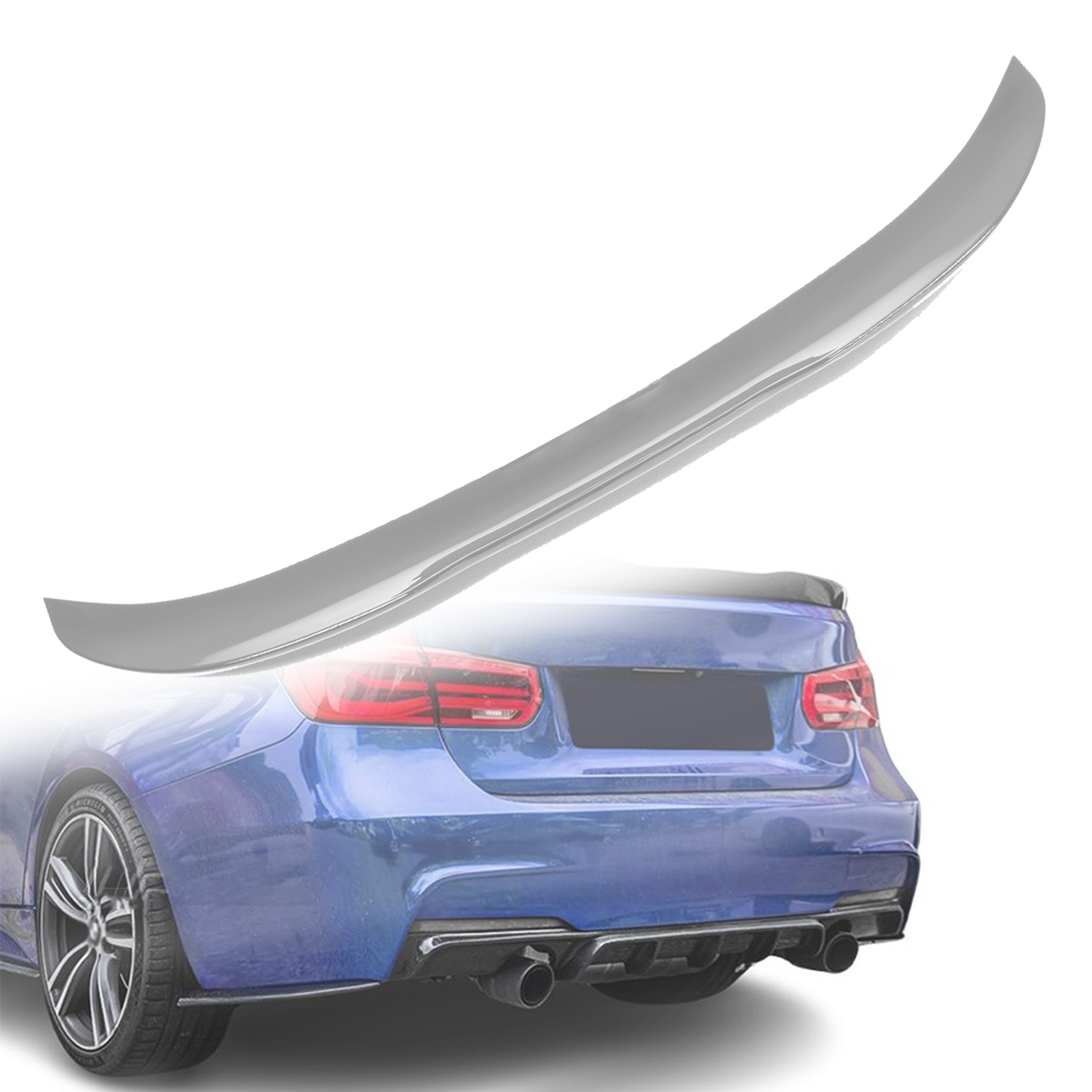 Заден лип спойлер за багажник PSM style на BMW 3 серия F30 (2011-2019)