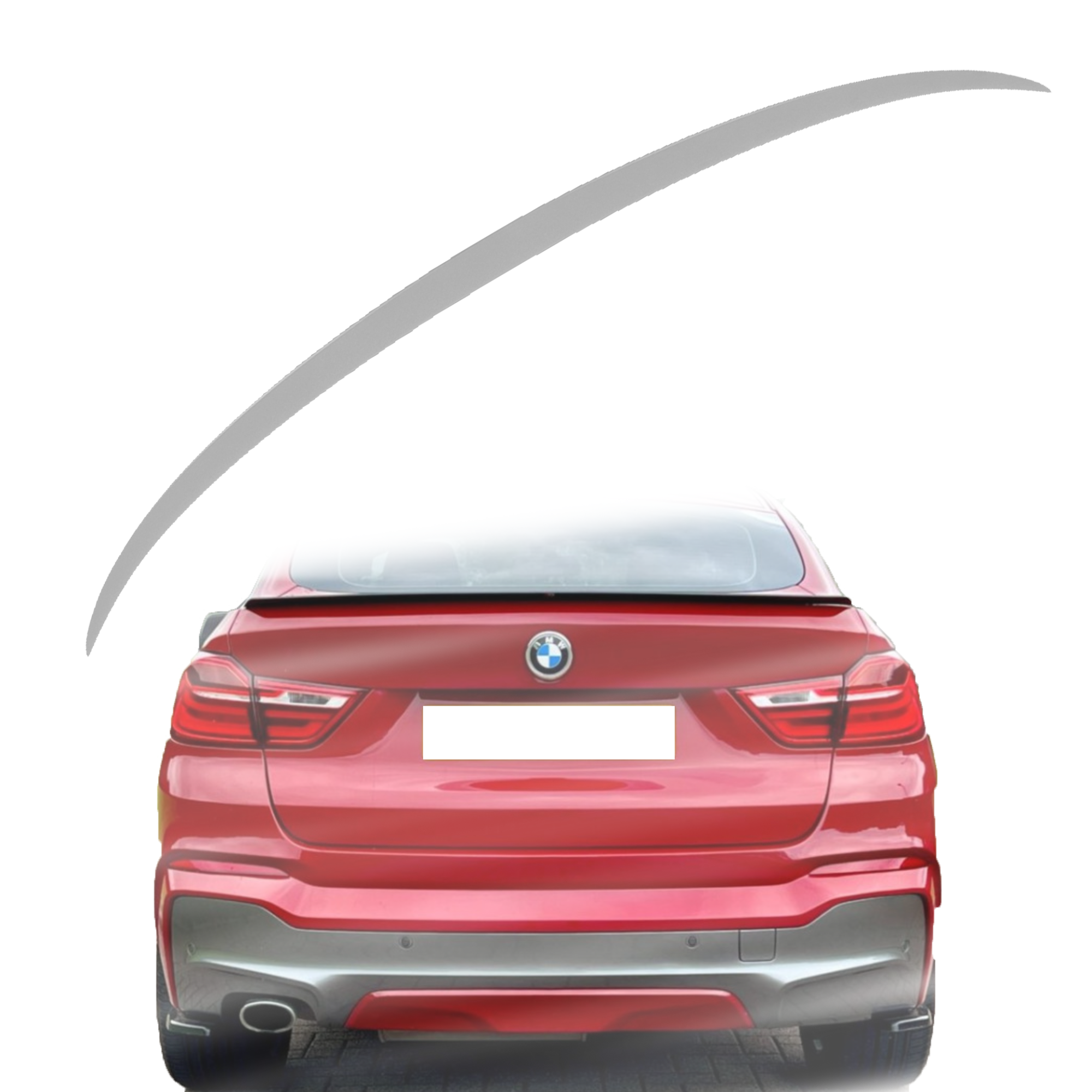 Лип спойлер за багажник на BMW X4 F26 M (2014-2018), подготвен за бояд