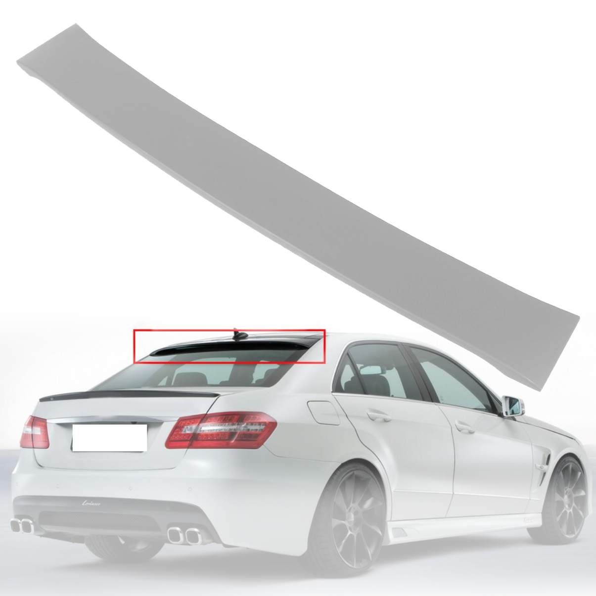 Заден спойлер за таван голям вариант на Mercedes E class W212 (2009-20