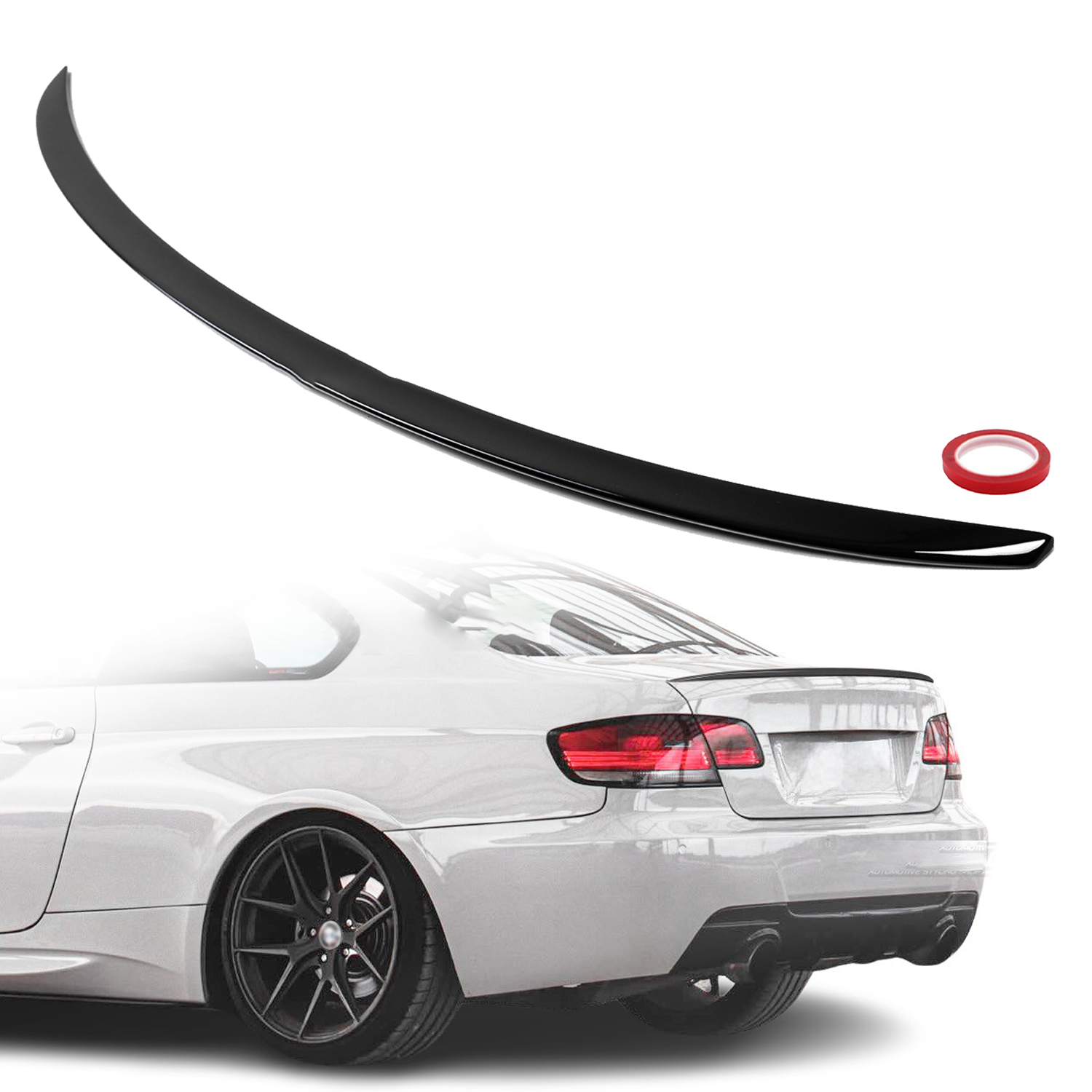 Лип спойлер за багажник M3 style на BMW 3 серия E92 (2005-2011), черен