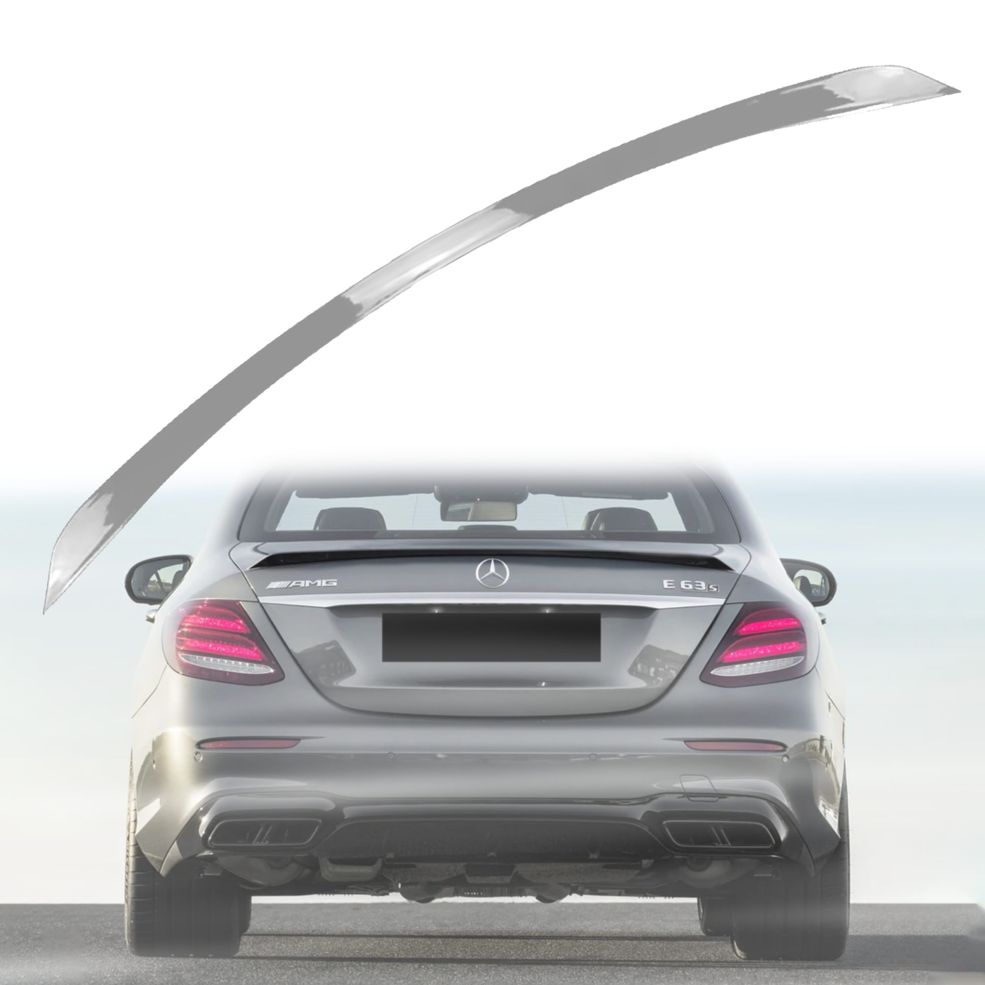 Лип спойлер за багажник C63S style на Mercedes E class W213 (2017-2023
