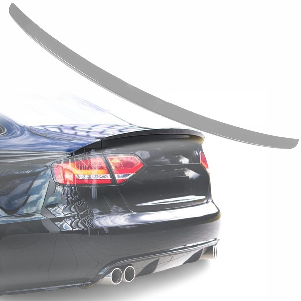 Лип спойлер за багажник на Audi A4 B8 (2008-2012), подготвен за боядис