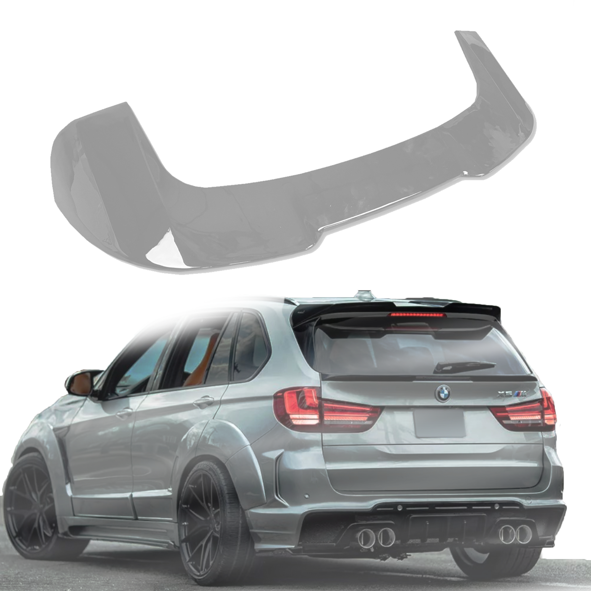 Лип спойлер за таван на BMW X5 F15 (2013-2018), подготвен за боядисван